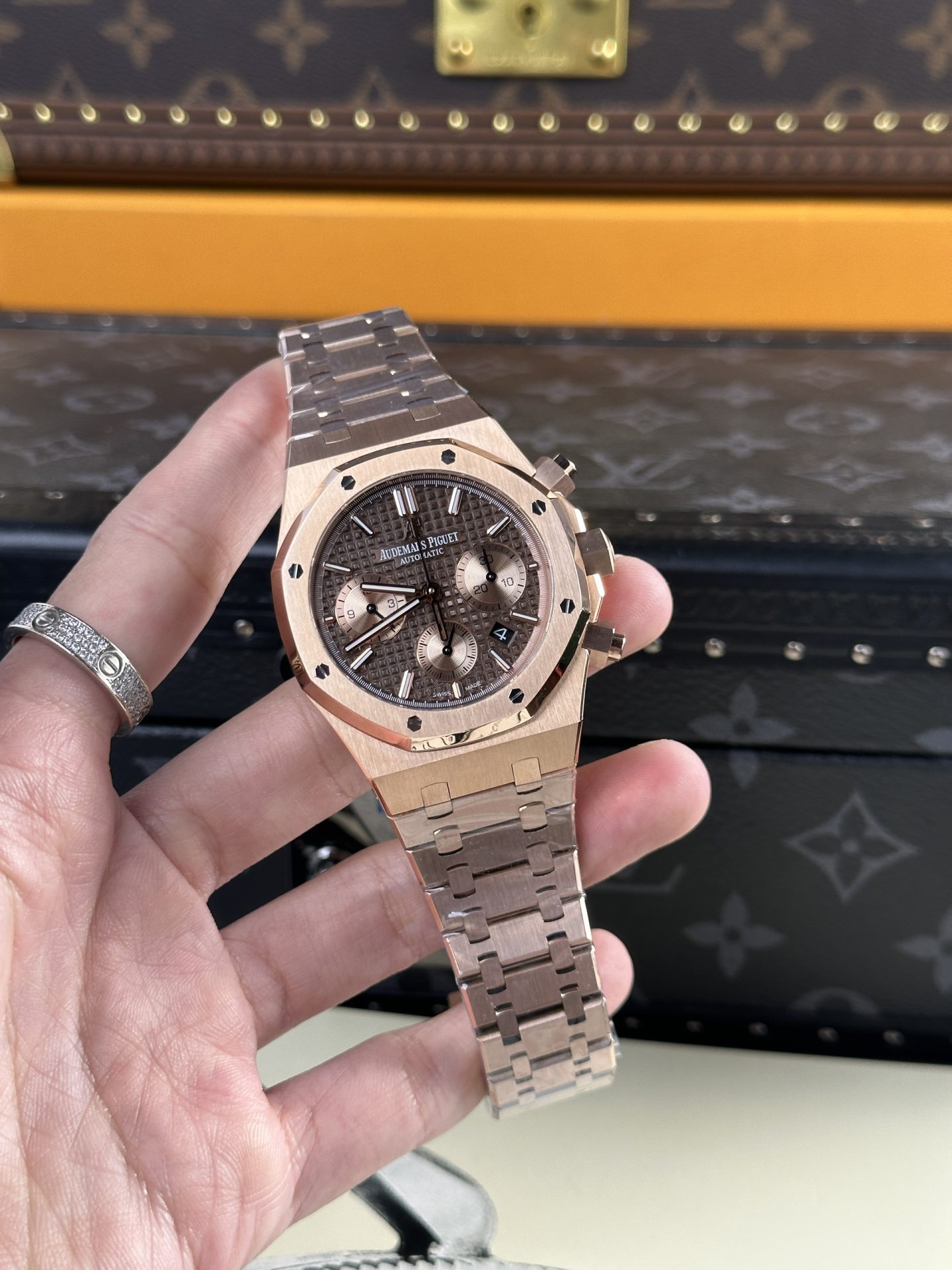 Audemars Piguet Replica Watch Royal Oak 26331OR Chocolate Dial IP Factory 41mm - Soul Replicas