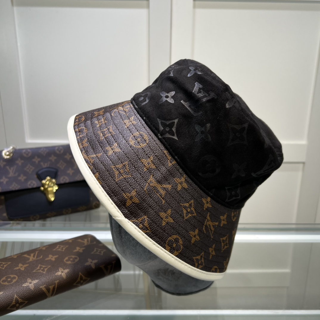 Louis Vuitton Illusion Denim Monogram Bucket Hat Black LV Hat - Soul Replicas