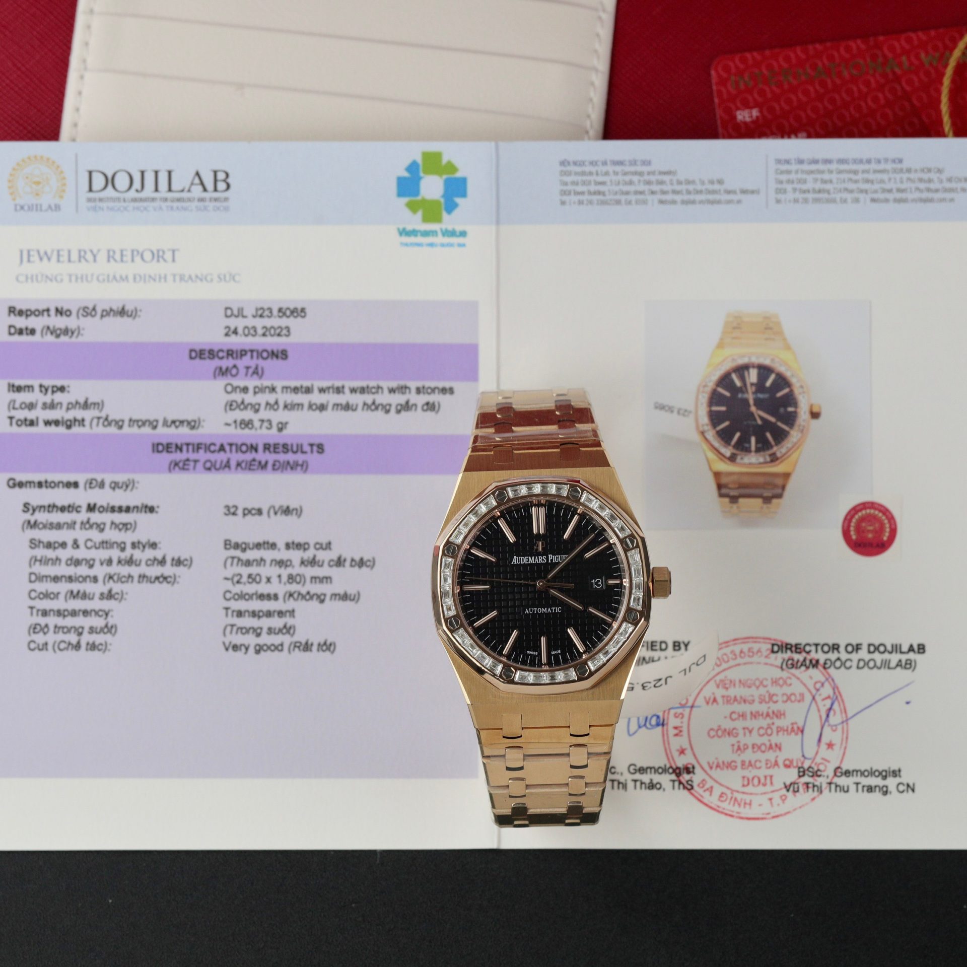 Audemars Piguet Replica Watches Royal Oak 15400OR Custom Moissanite Diamonds 41mm - Soul Replicas