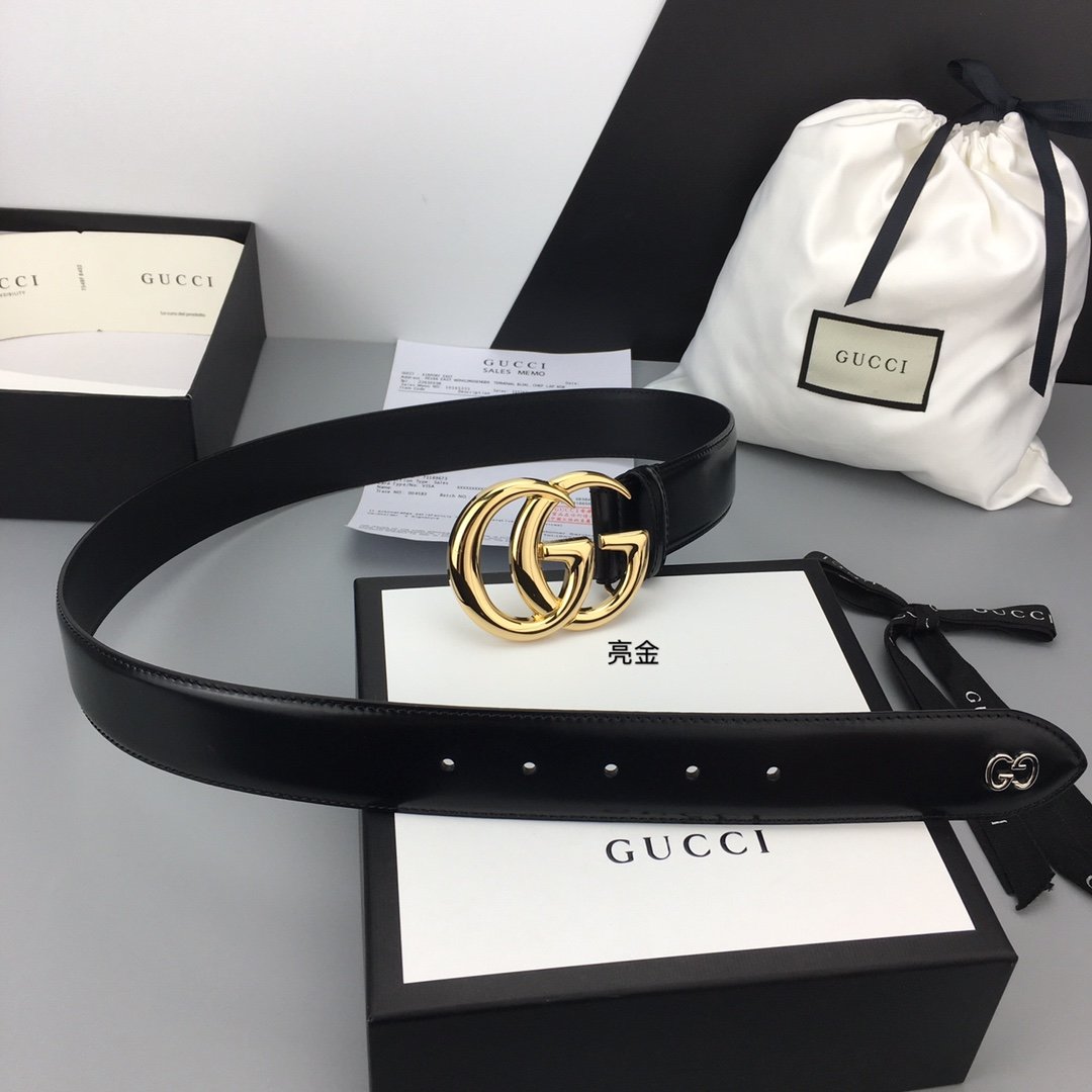 Gucci Belt With Double G Buckle Black For Women. Women Belt - Soul Replicas