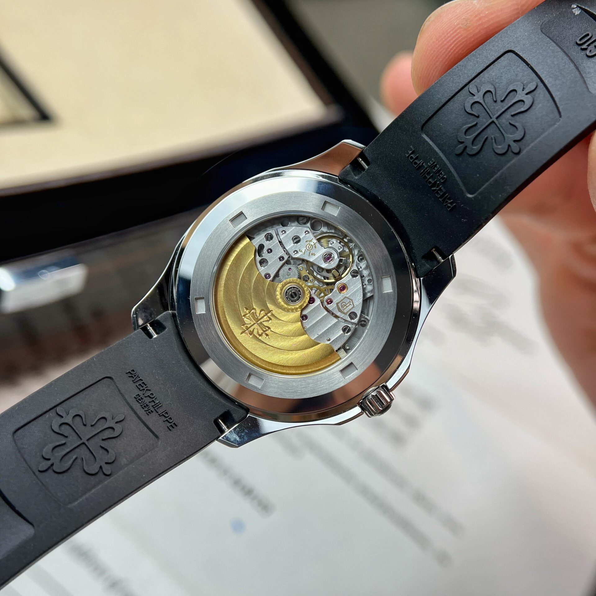 Patek Philippe Replica Watch Aquanaut 5167A Black Rubber Strap 3K Factory 40mm - Soul Replicas