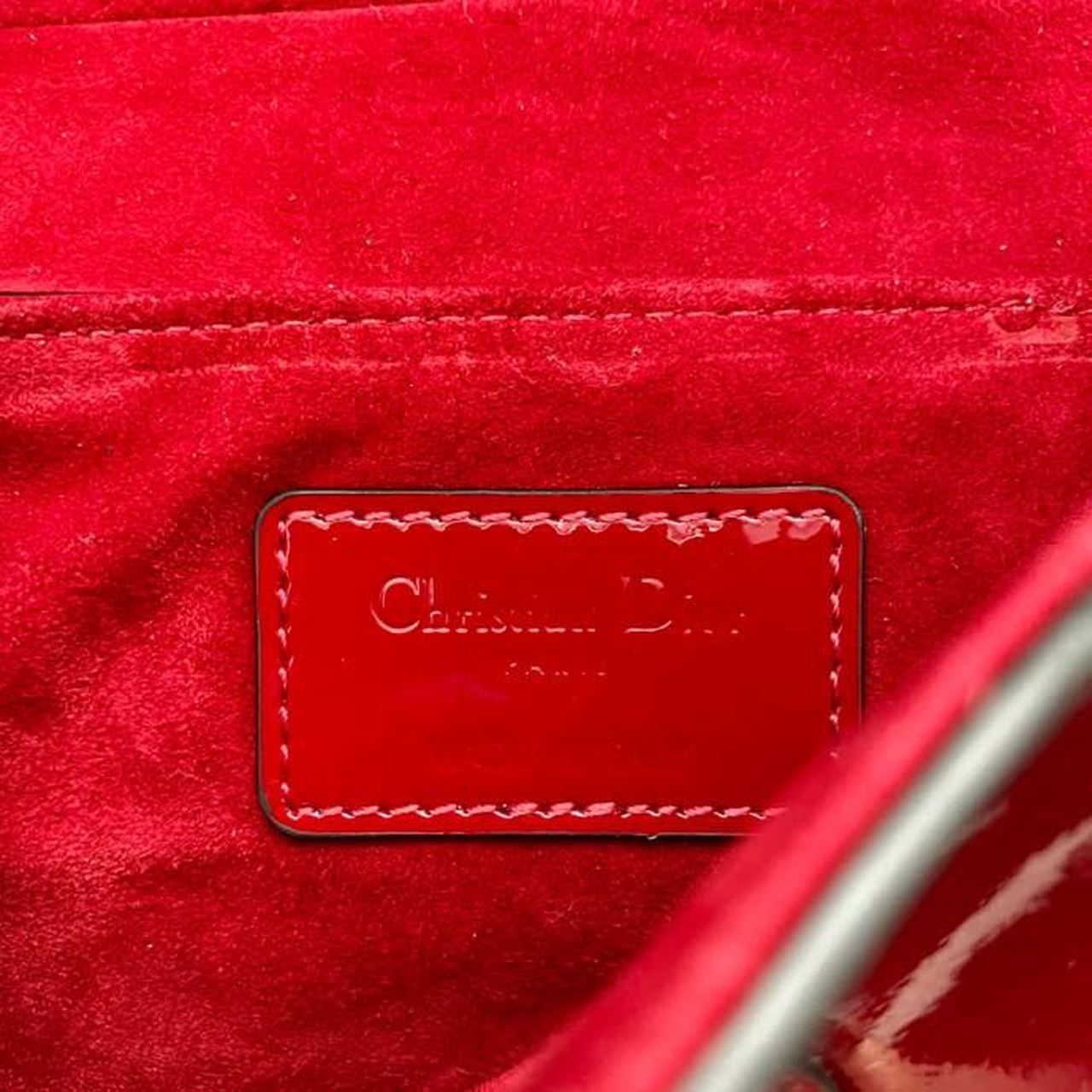 Christian Dior Micro Saddle Bag Red Patent Gold Toned Hardware For Women 19.5cm/7.6in CD - Soul Replicas