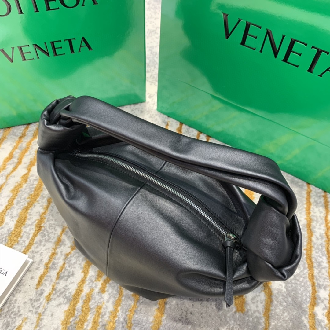 Bottega Veneta Double Knot Bag For Women 11.8in/30cm In Black 629635VCP418425 - Soul Replicas