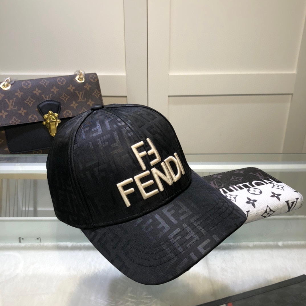 Fendi Baseball Cap Black Fendi Cap - Soul Replicas