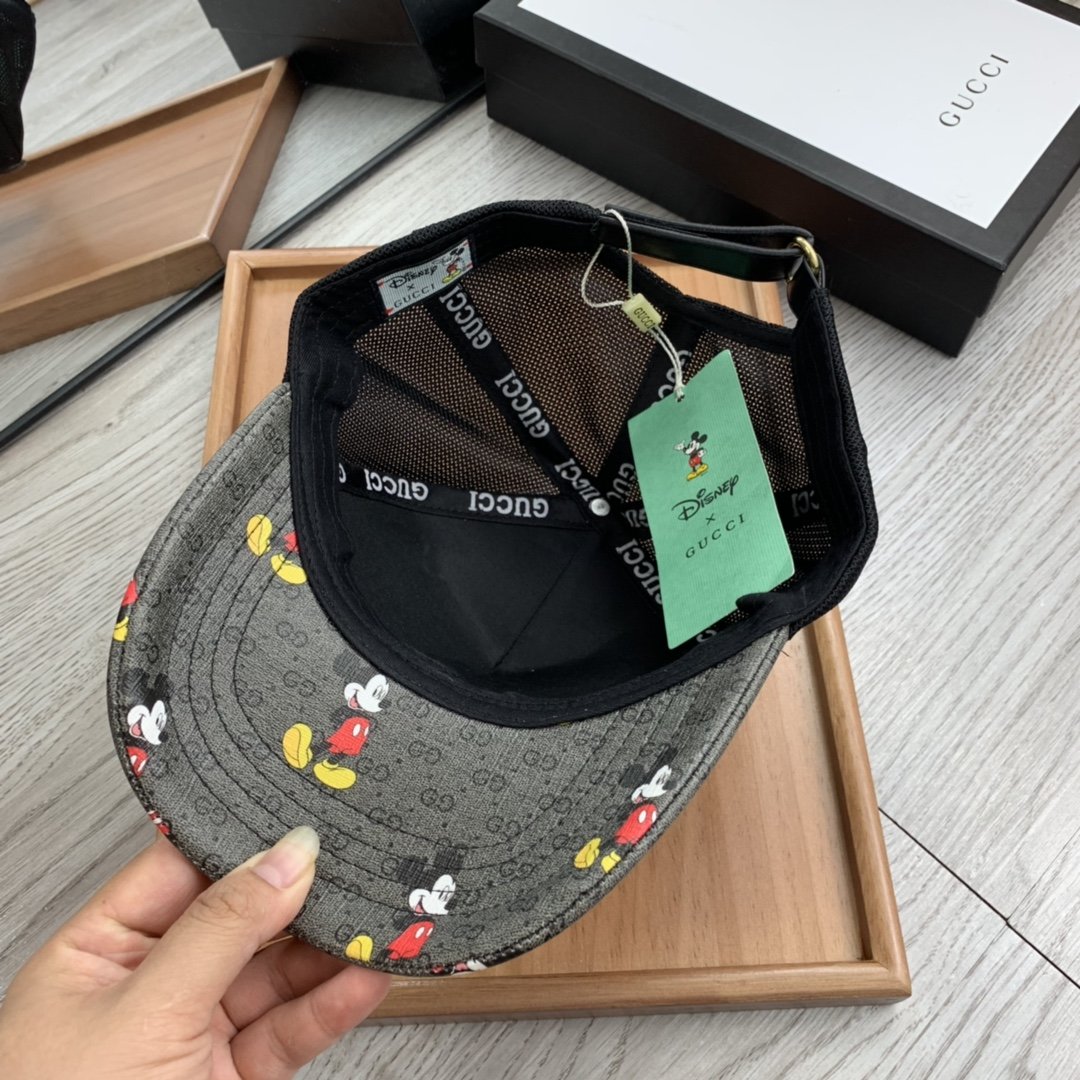 Gucci Canvas Baseball Cap Black - Soul Replicas