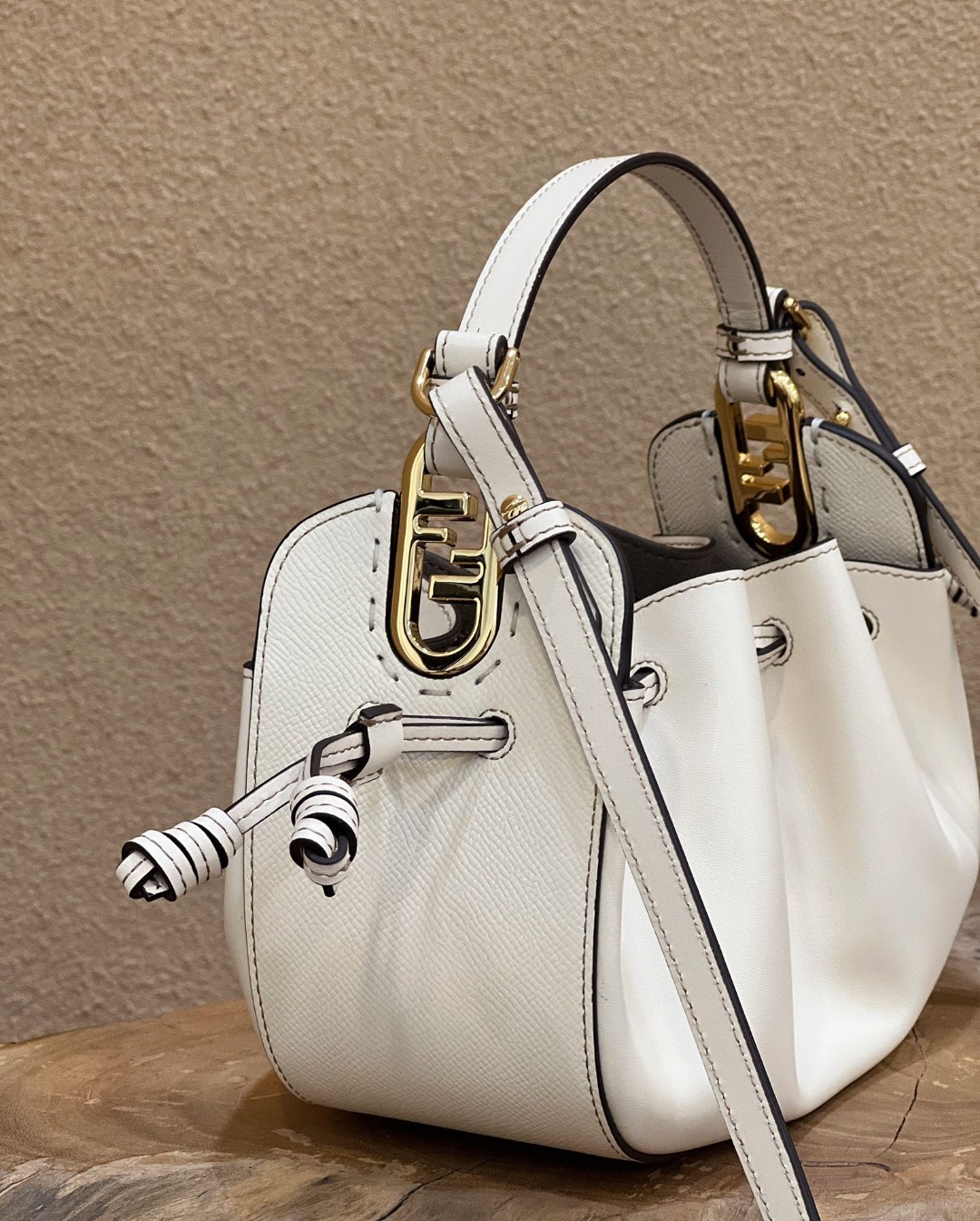 Fendi Pomodorino White Mini Bag For Woman 17cm/6.5in 8BS059AHWUF0VWM - Soul Replicas
