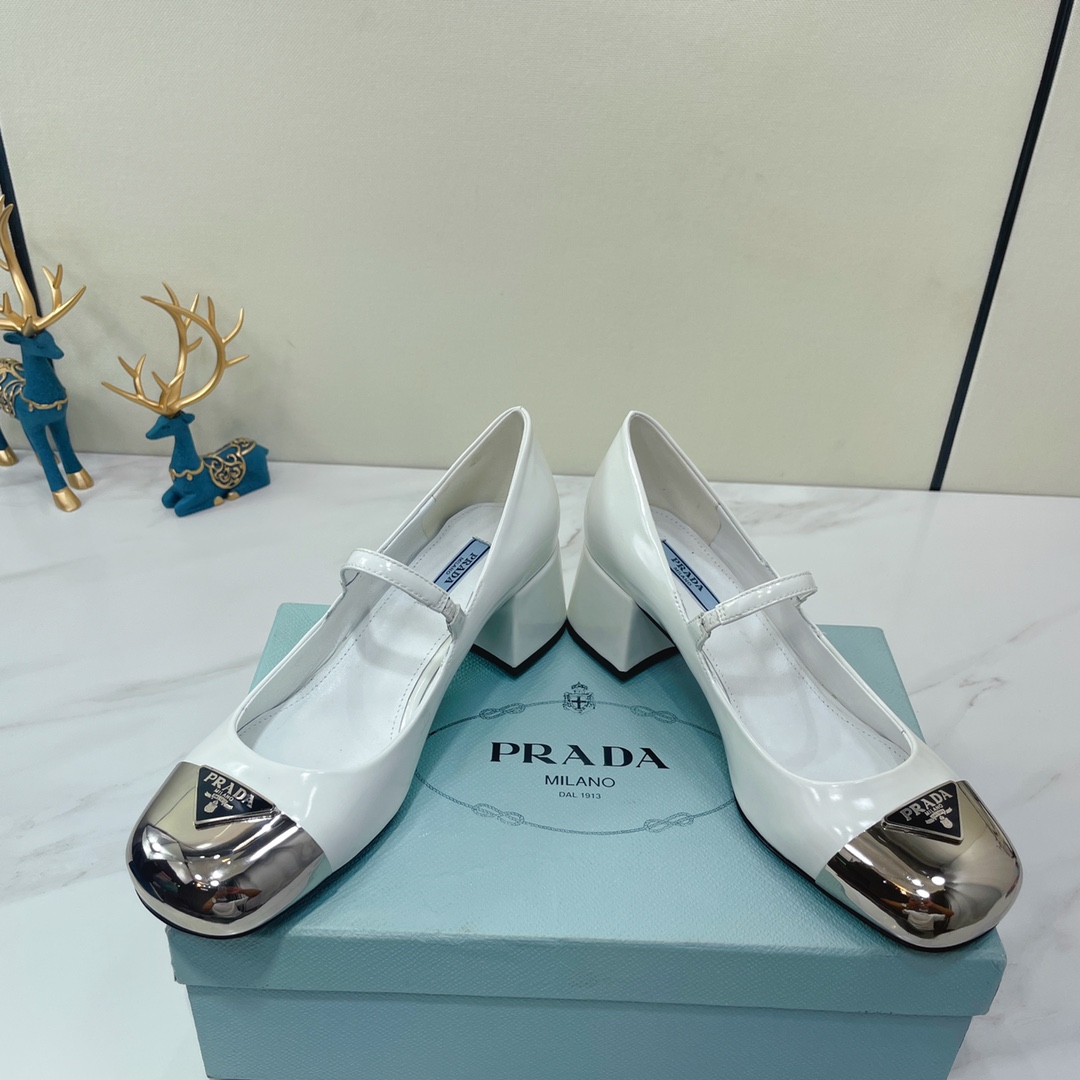 Prada Prada – Color Block With Rear Bridle Block White For Women Prada - Soul Replicas