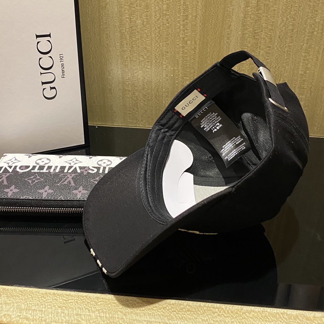 Gucci x Adidas Baseball Hat Black Gucci Hat - Soul Replicas