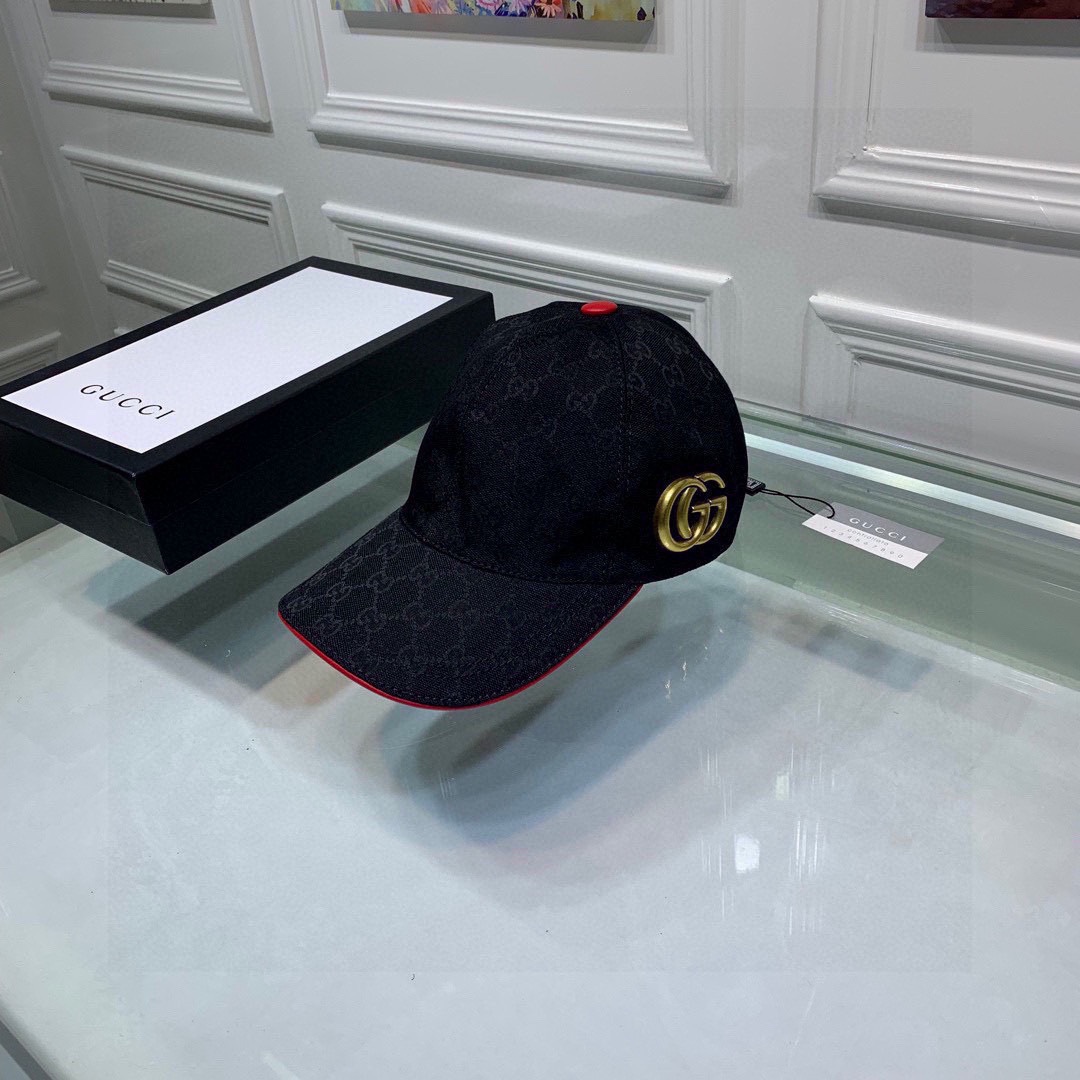Gucci Canvas Baseball Hat Black Gucci Hat - Soul Replicas