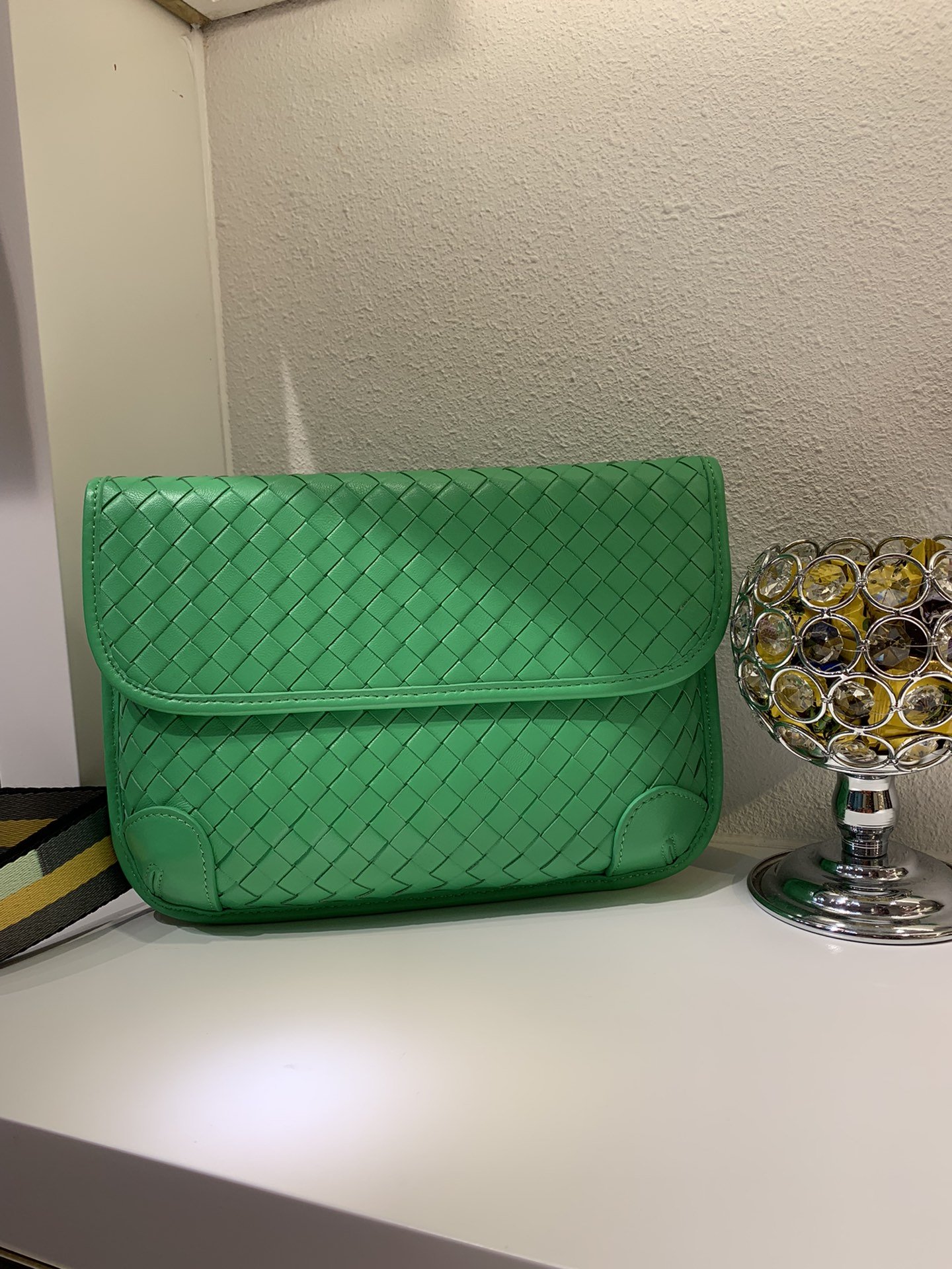 Bottega Veneta Functional Chest Bag Green. For Women. Women-s Bags 10.2in/26cm - Soul Replicas
