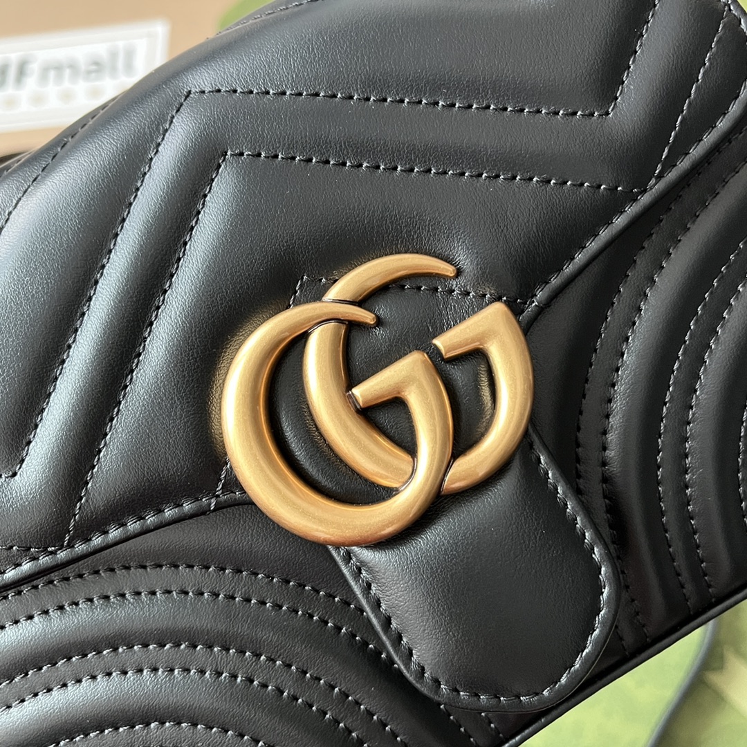 Gucci Marmont Mini Top Handle Bag Black For Women. Women-s Bags 8.3in/21cm Gucci ‎547260 DTDIT 1000 - Soul Replicas