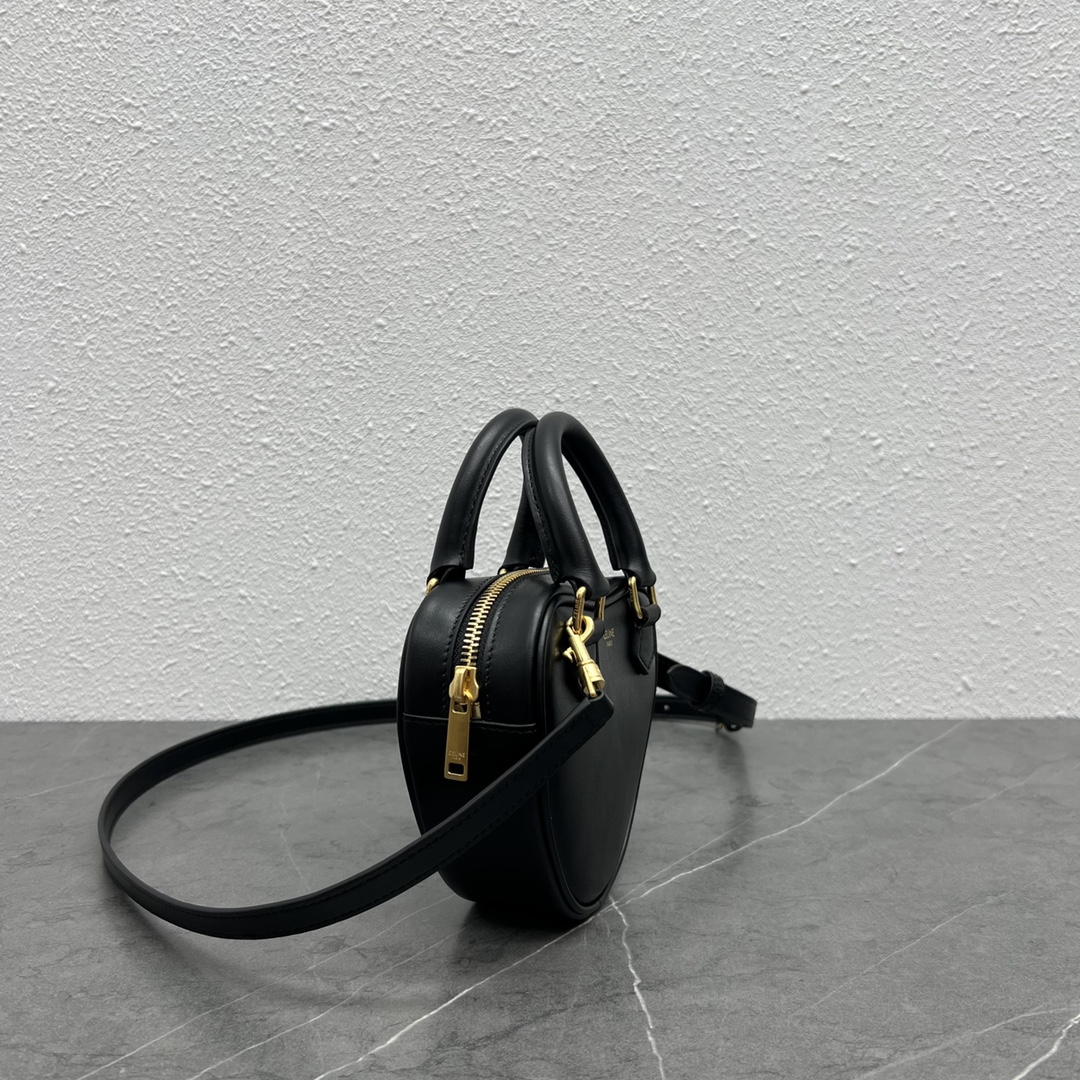 Celine Medium Heart Bag Black For Women 6in/14.5cm  - Soul Replicas