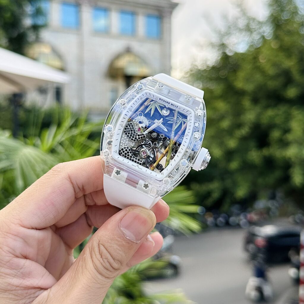 Richard Mille Replica Watch RM26-01 Tourbillon Sapphire Motifs Panda 43mm - Soul Replicas