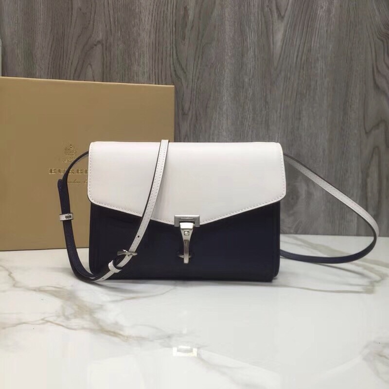 Burberry Small Macken Colorblock Crossbody Black/White Bag For Women. Women-s Bags 9.5in/24cm - Soul Replicas