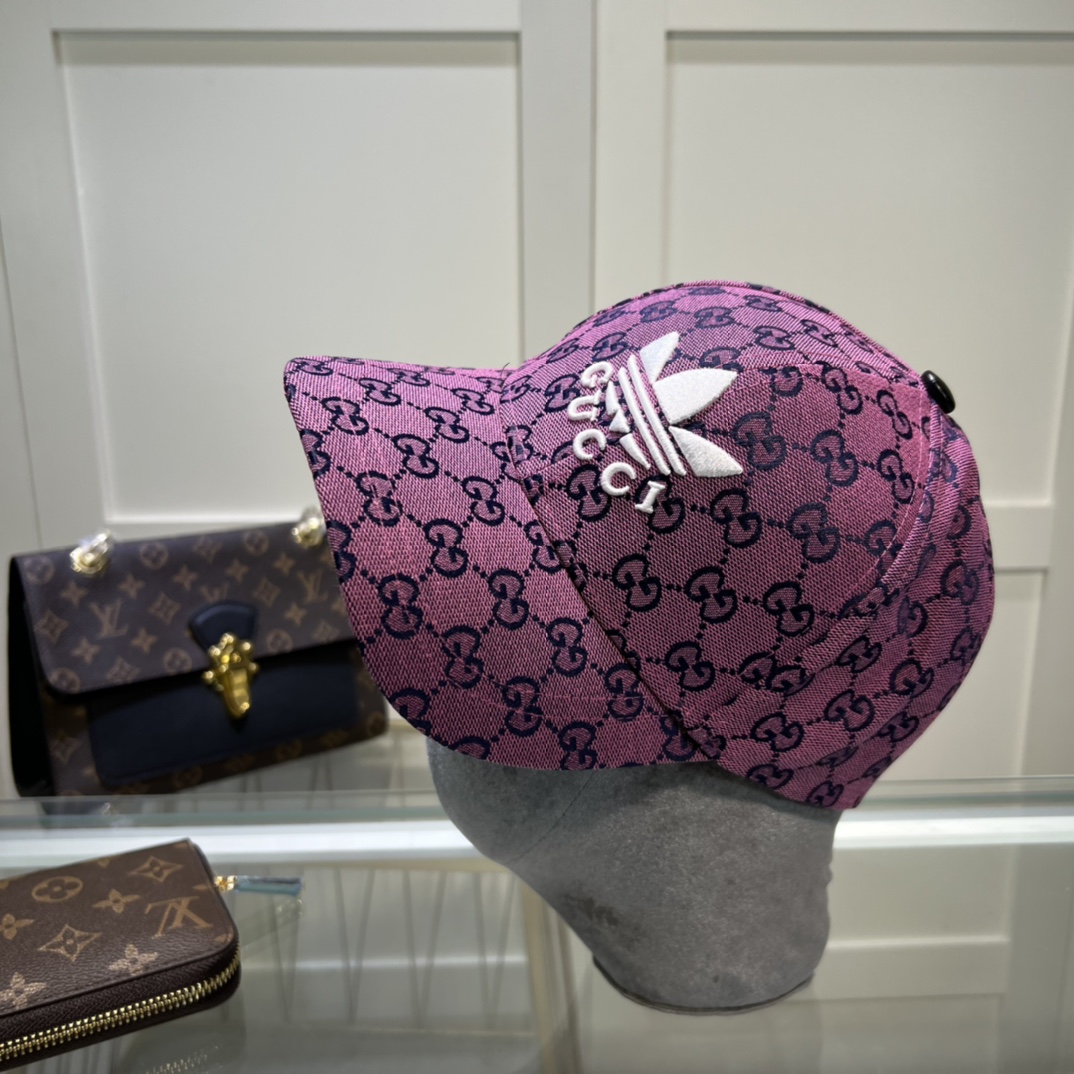 Gucci x Adidas Baseball Hat Grey Gucci Hat - Soul Replicas