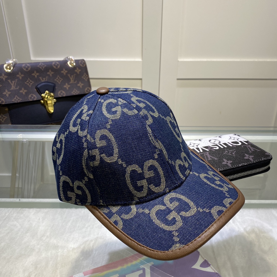 Gucci Canvas Baseball Cap Blue - Soul Replicas