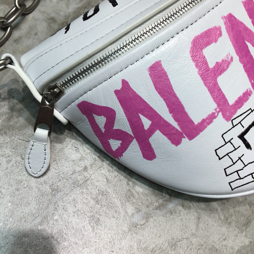 Balenciaga Souvenir XS Belt Bag In White. For Women. Women-s Bags 9.5in/24cm - Soul Replicas