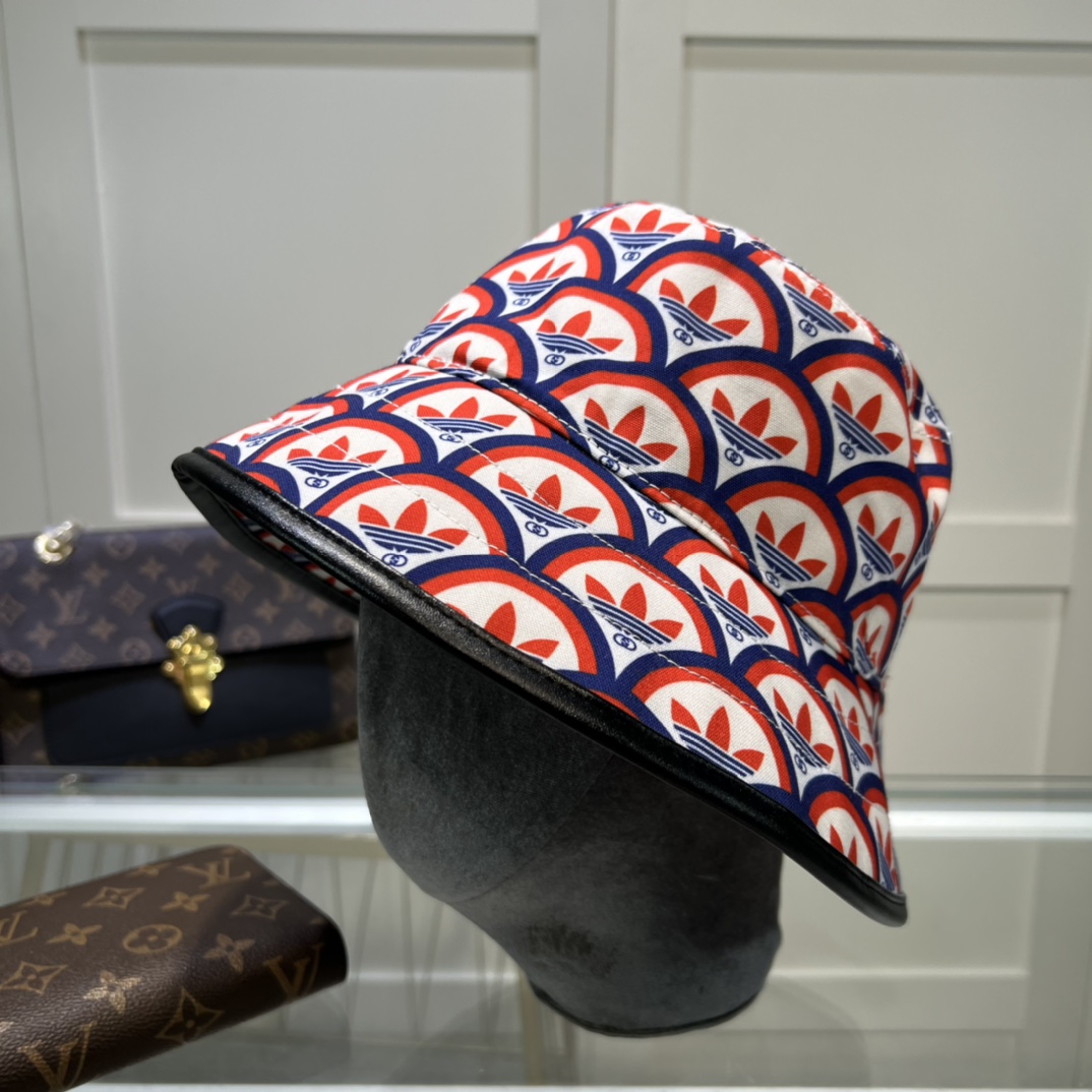 Gucci x Adidas Bucket Hat Multicolor Gucci Hat ‎696476 4HAQF 6468 - Soul Replicas