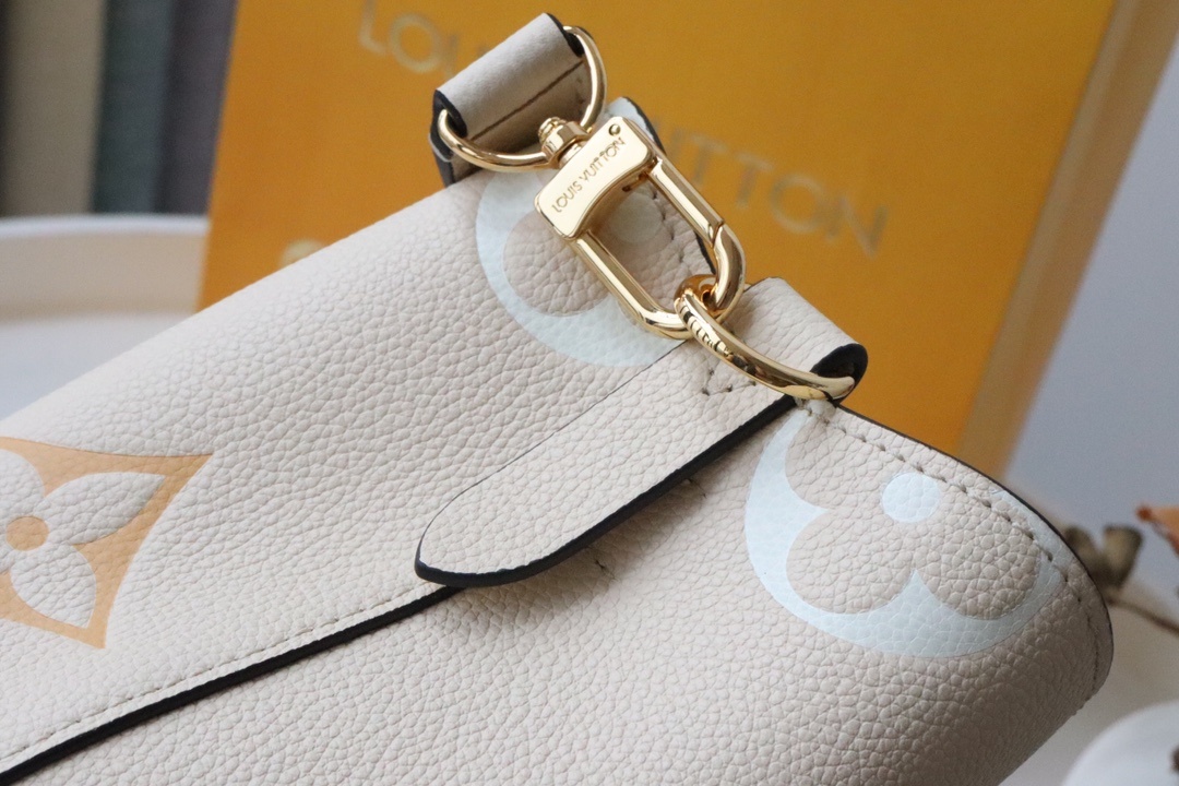 Louis Vuitton NeoNoe BB Bucket Bag Monogram Empreinte Cream/Saffron For Women. Women's Bags. Shoulder Bags 7.9in/20cm LV M45716 - Soul Replicas