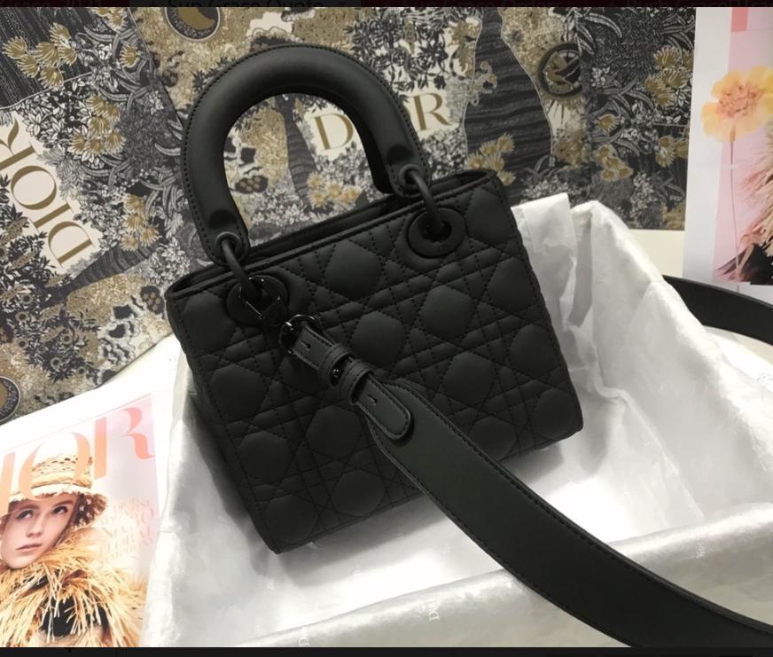 Christian Dior Mini Lady Dior Bag Spring/Summer Collection. Black. For Women Women's Handbags. 24cm CD - Soul Replicas