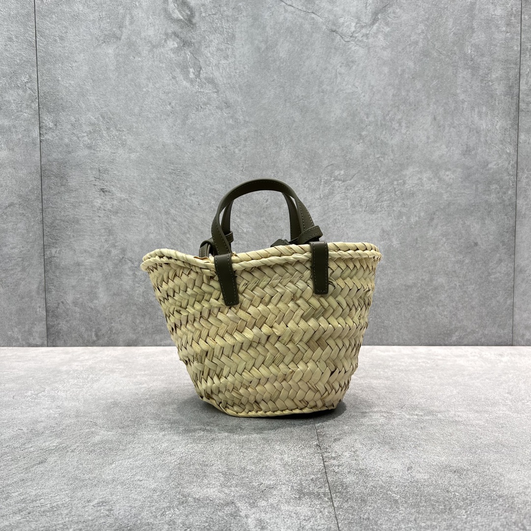 Celine Teen Triomphe Classic Pannier Tote Dark Green For Women 8in/20cm - Soul Replicas