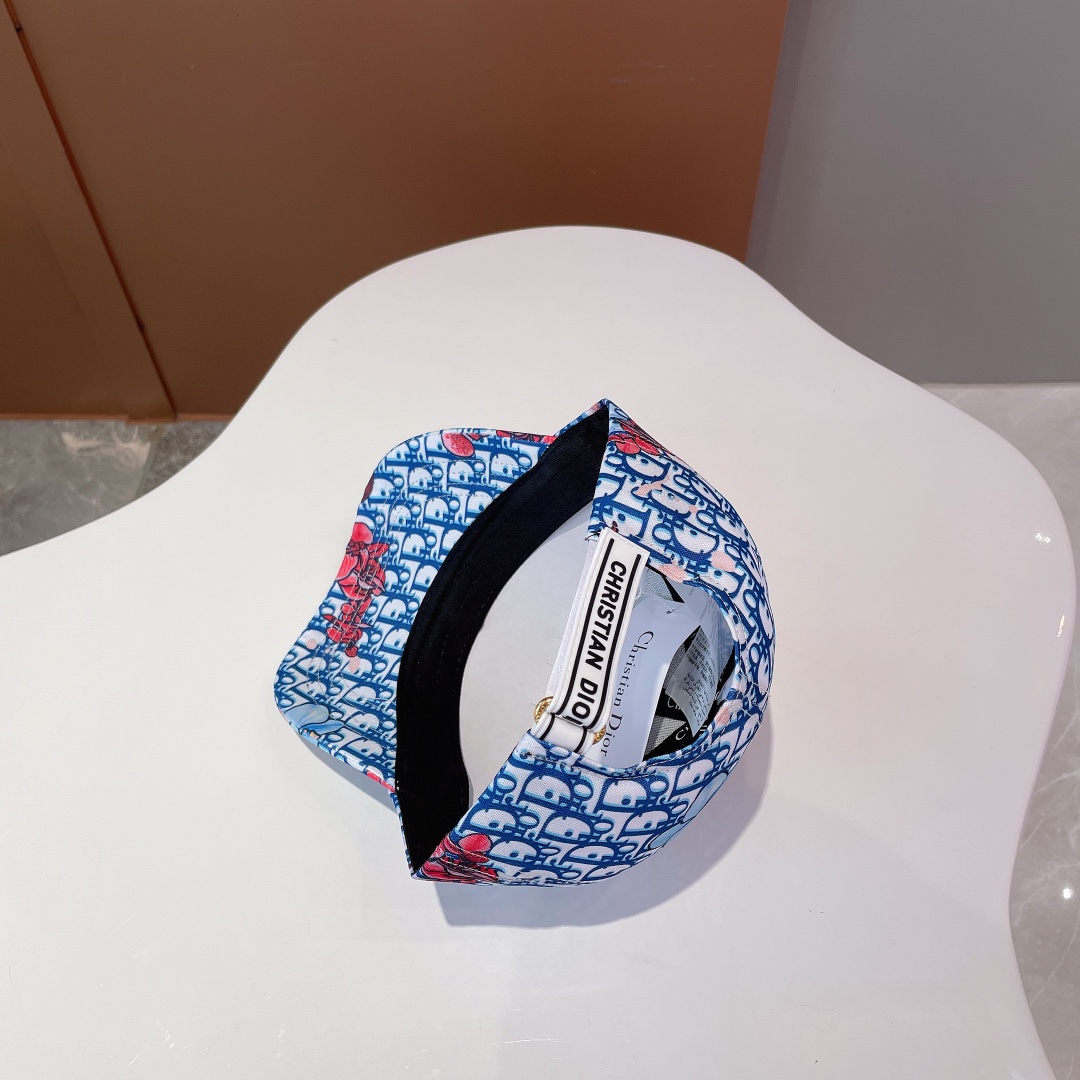 Christian Dior Baseball Cap White/Blue Cap - Soul Replicas