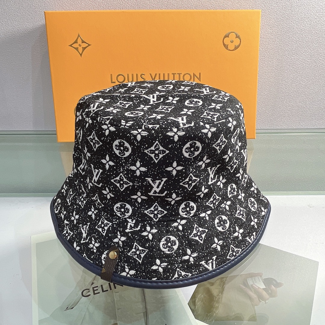 Louis Vuitton Buddy Bucket Hat In Black - Soul Replicas
