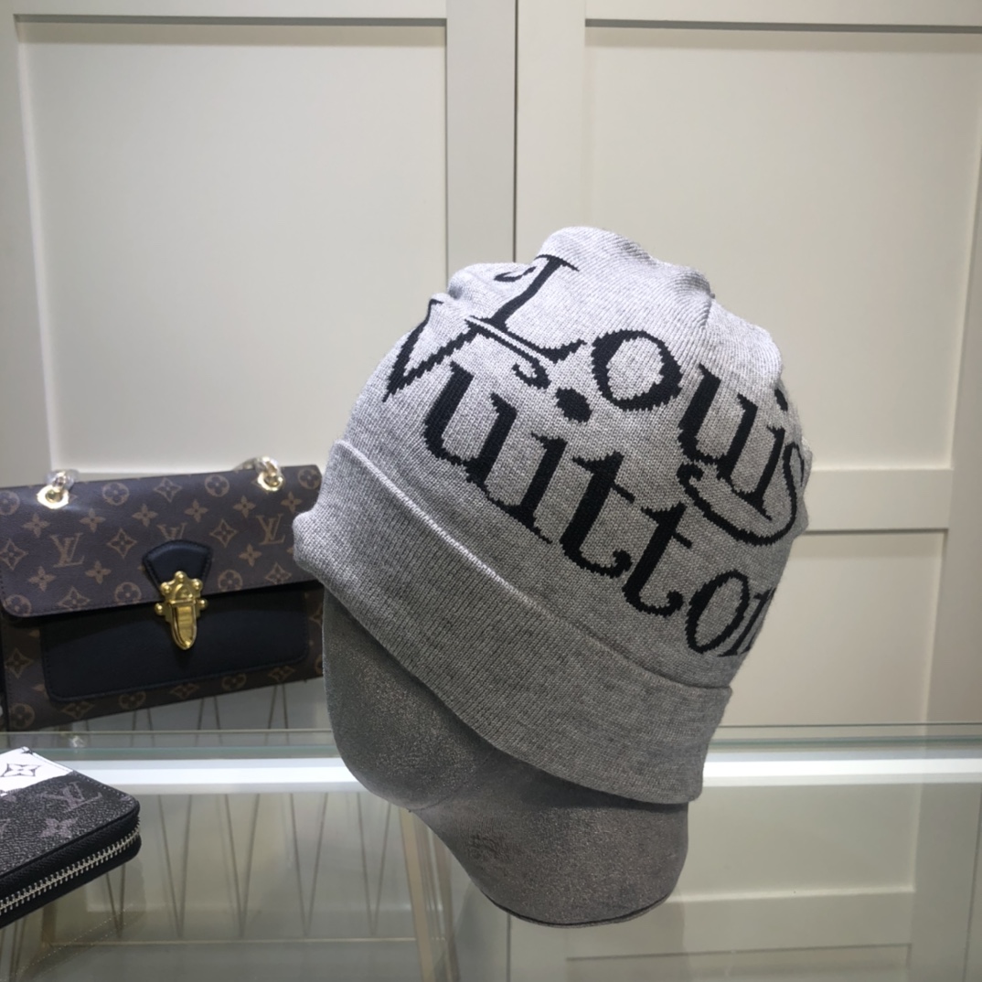 Louis Vuitton Beanie In Grey LV Headwear - Soul Replicas