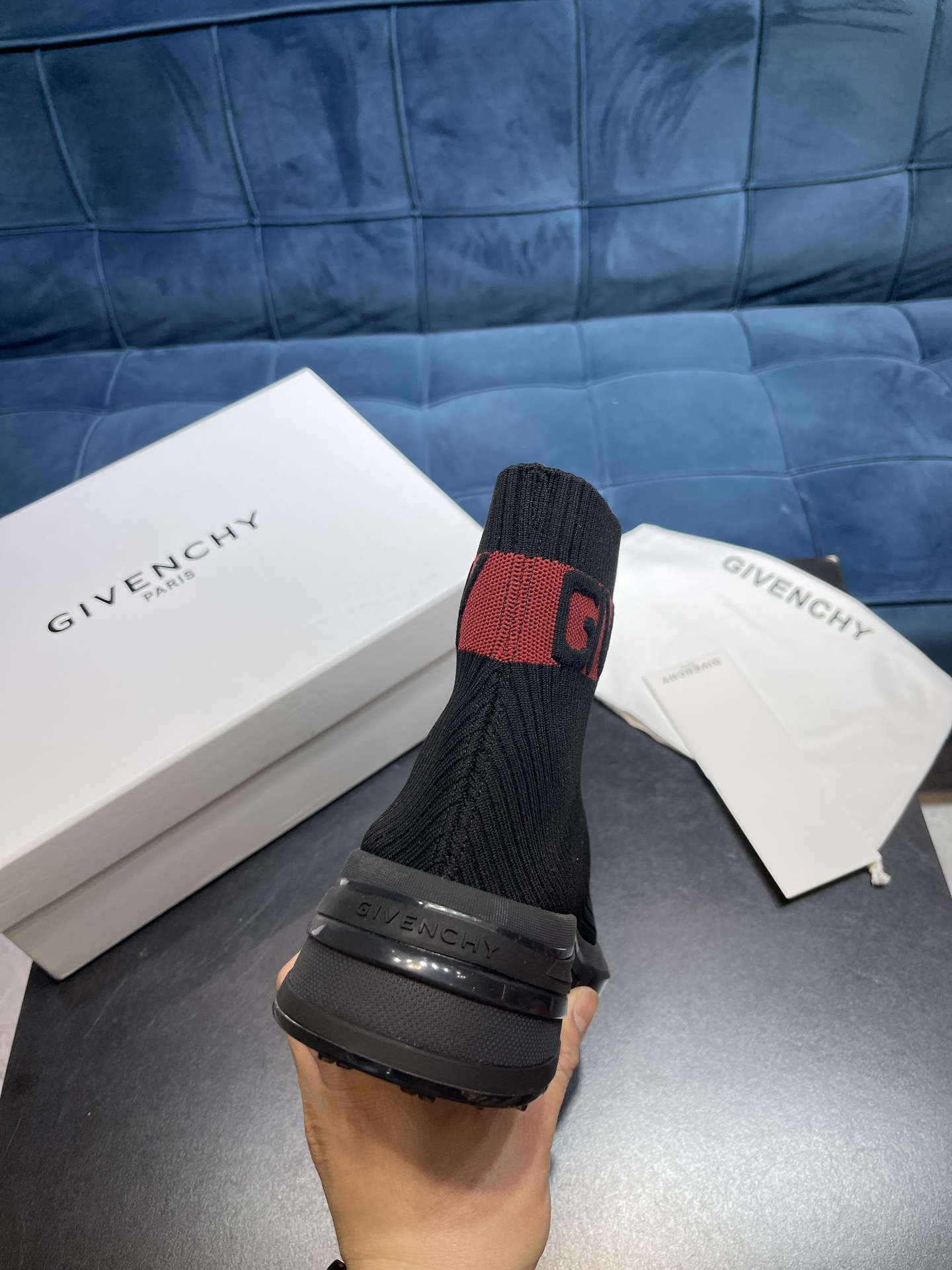 Givenchy Monumental Mallow Black And Red For Men - Soul Replicas