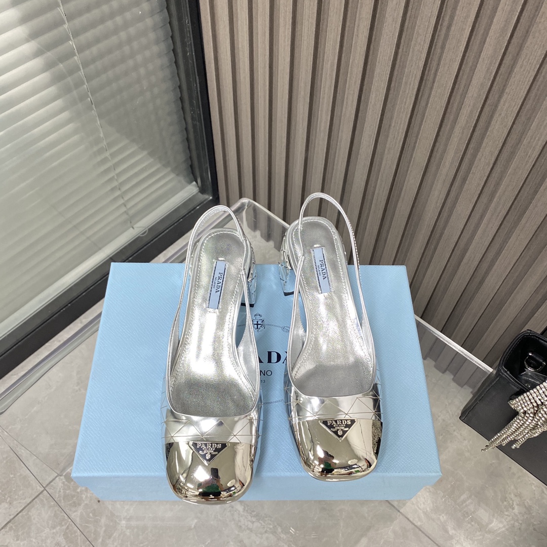 Prada Prada – Color Block With Rear Bridle Block Silver For Women Prada - Soul Replicas