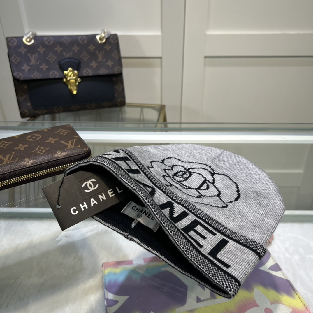 Chanel Beanie In Grey - Soul Replicas