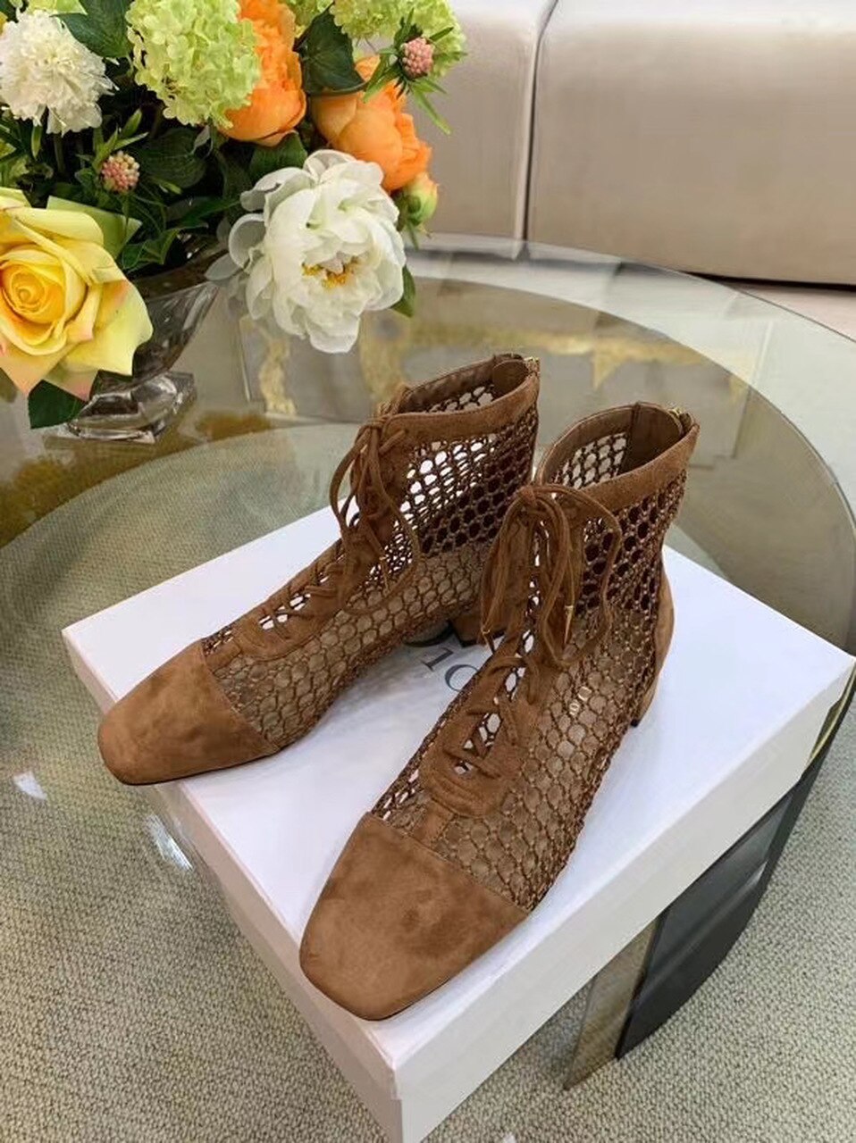 Christian Dior Naughtily-D Ankle Boot Brown For Women CD - Soul Replicas