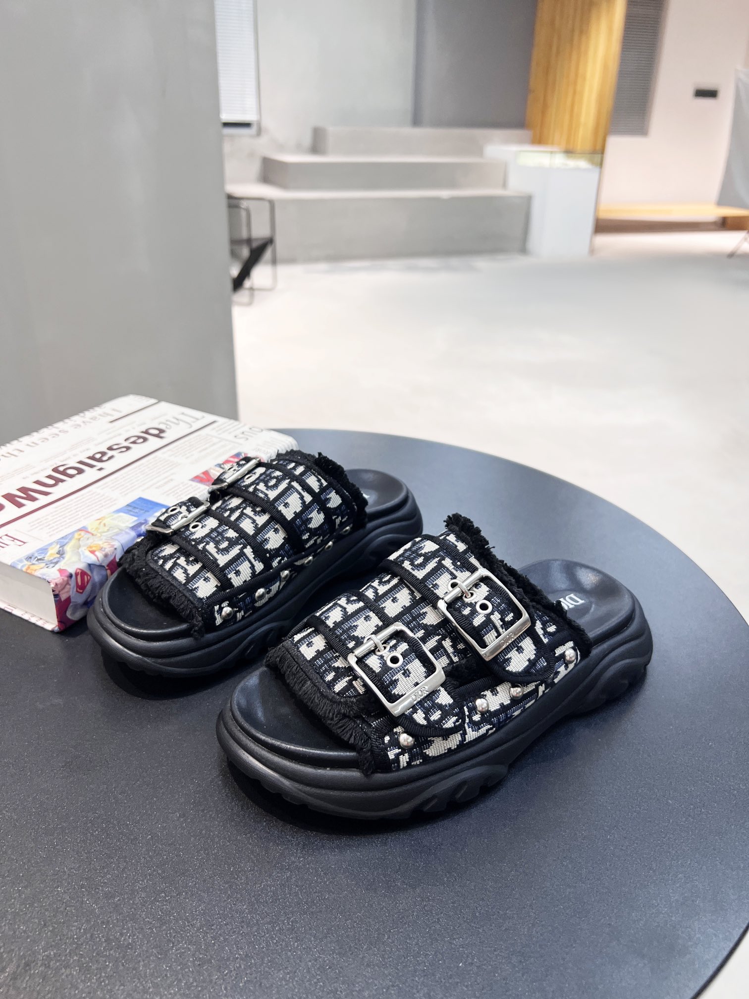 Christian Dior Women's D-Wander Slide Black For Women CD - Soul Replicas