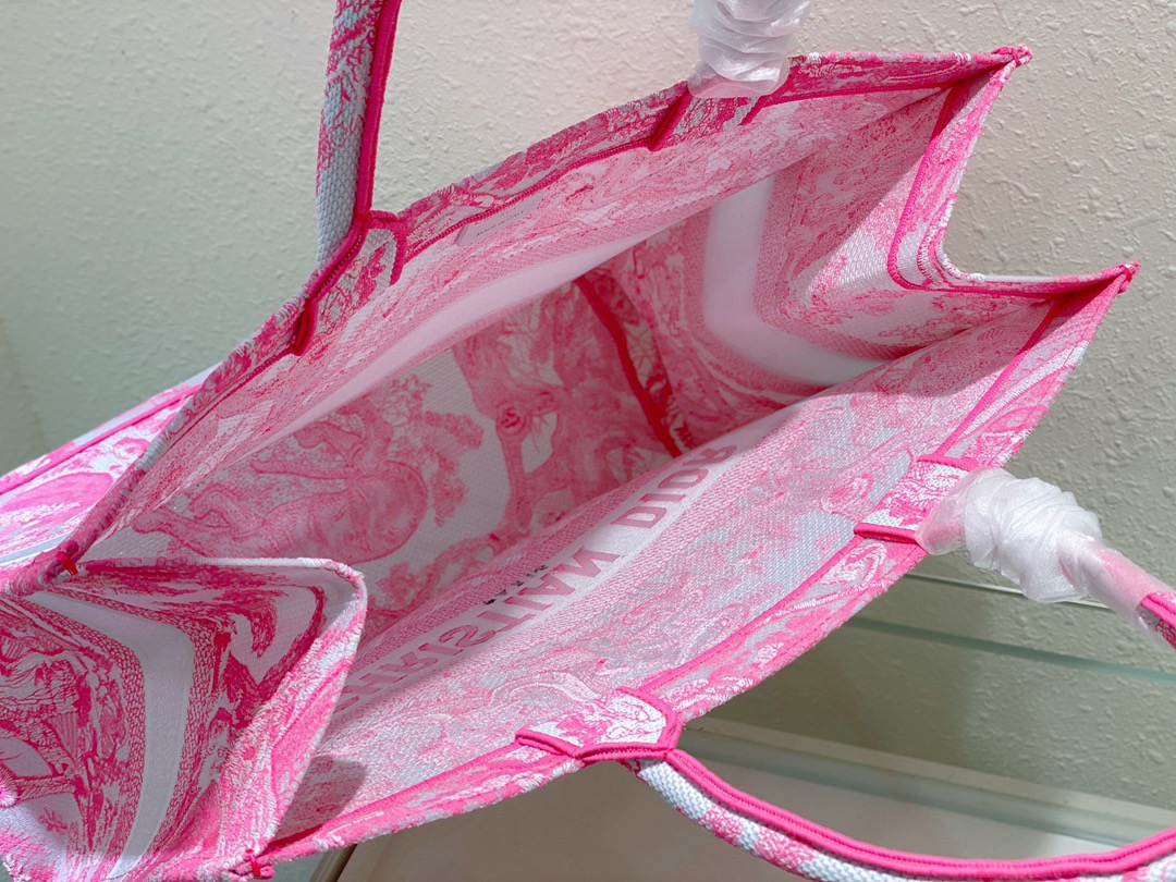 Christian Dior Large Dior Book Tote Pink. For Women. Women's Handbags 16.5in/42cm CD M1265ZRVJ_M956 - Soul Replicas