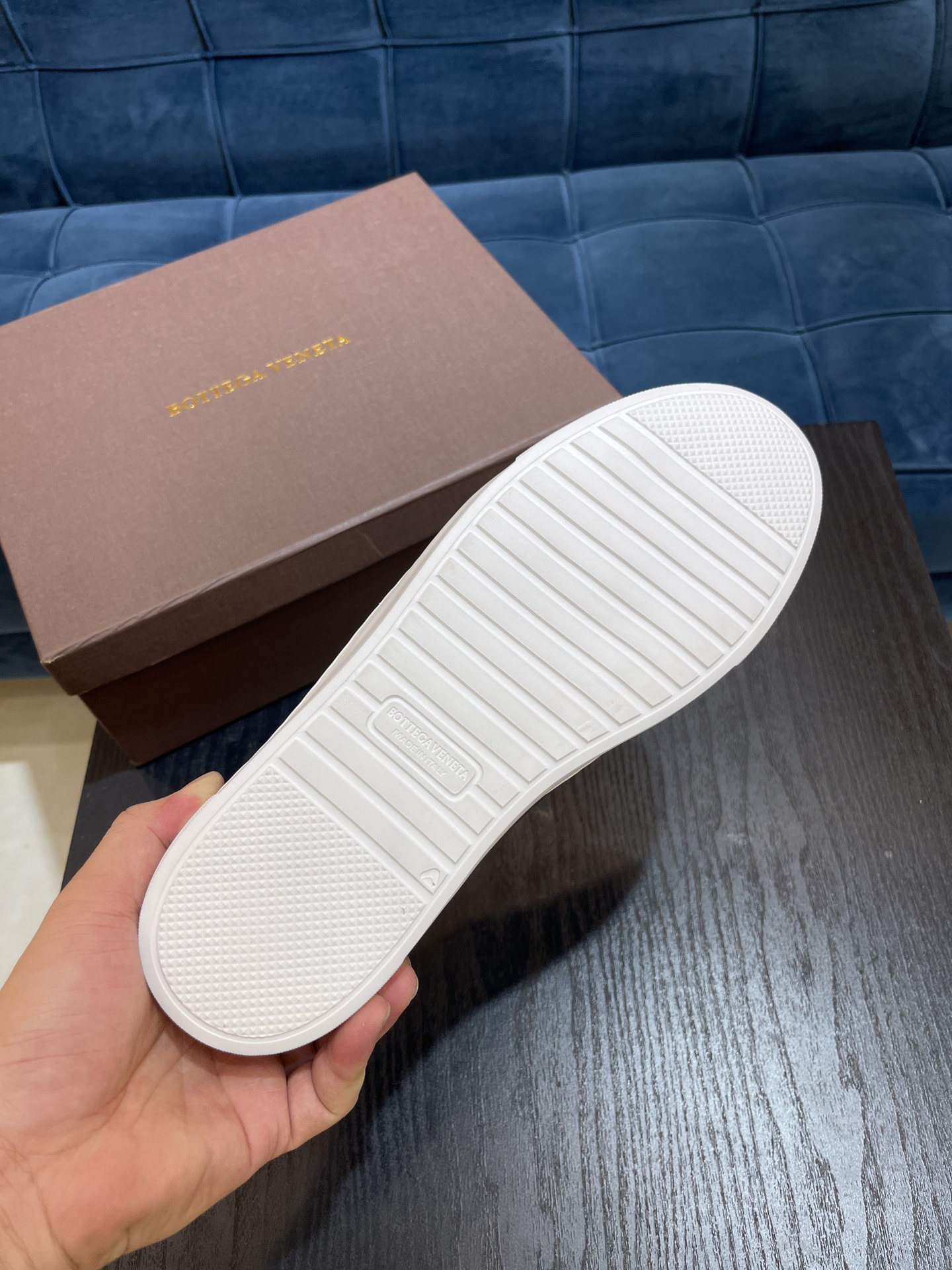 Bottega Veneta Men's Sneakers Dark Grey For Men - Soul Replicas