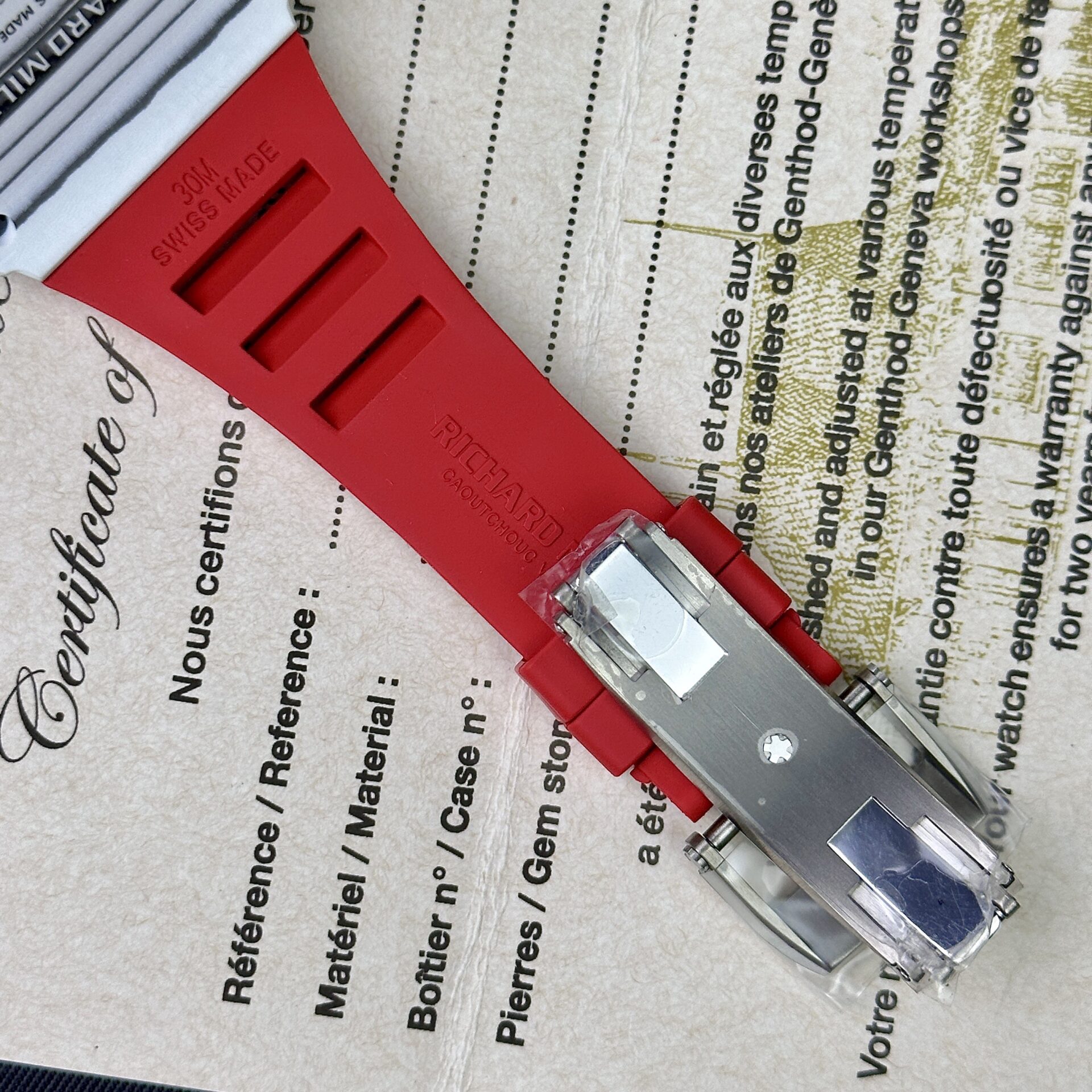 Richard Mille RM35-01 Rafael Nadal Red Rubber Strap Replica 1:1 Watch BBR Factory 42mm - Soul Replicas