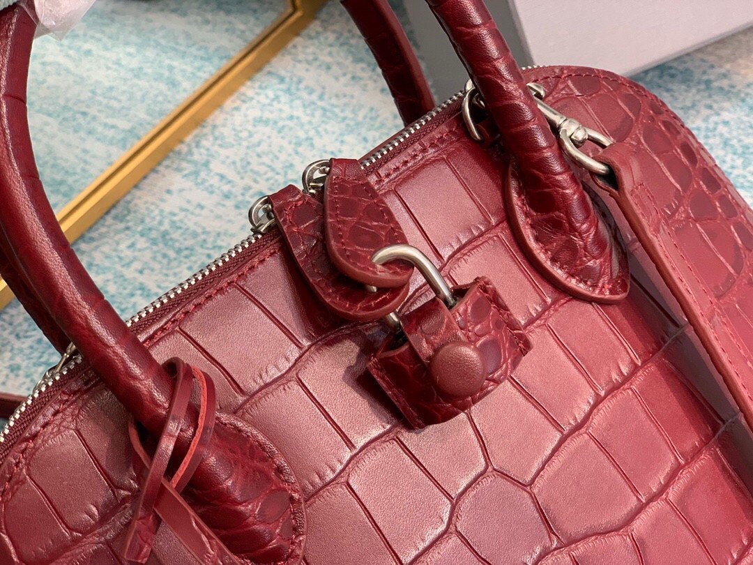 Balenciaga Ville XXS Handbag In Dark Red. For Women. Women-s Bags 8.6in/22cm - Soul Replicas