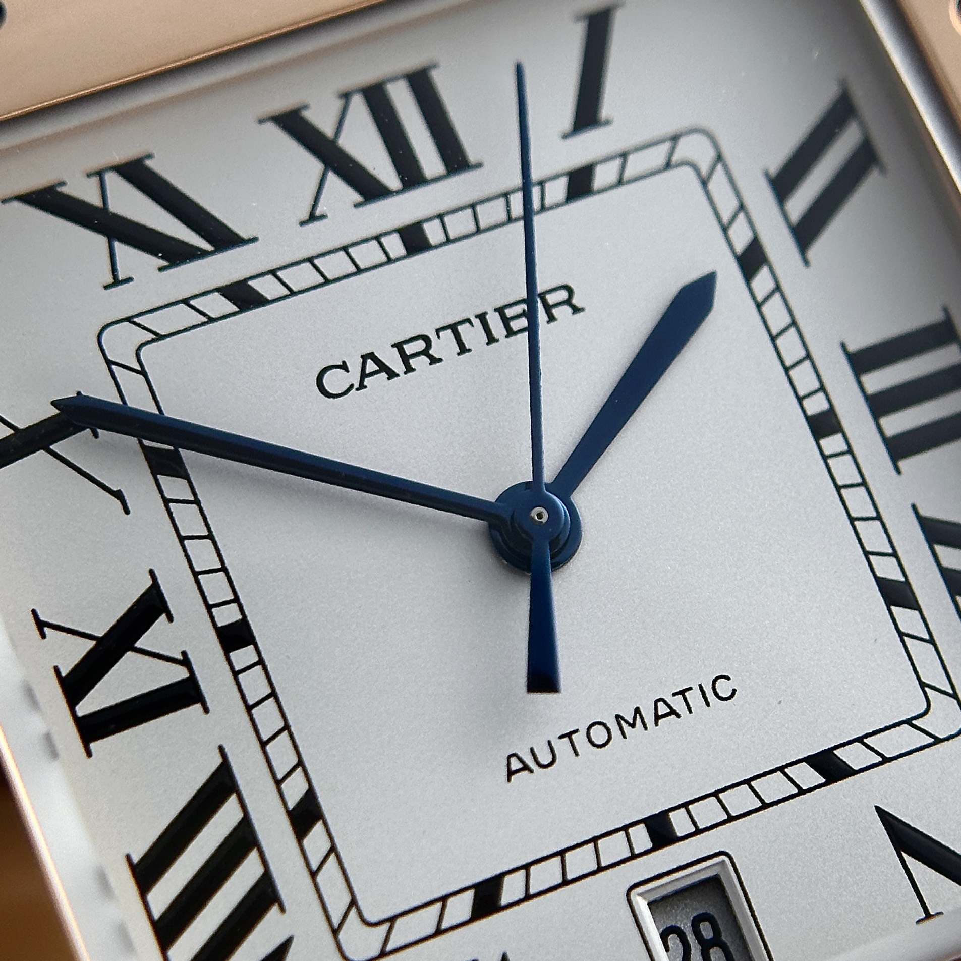Cartier Santos Replica Watch Rose Gold BV Factory 39.8mm - Soul Replicas