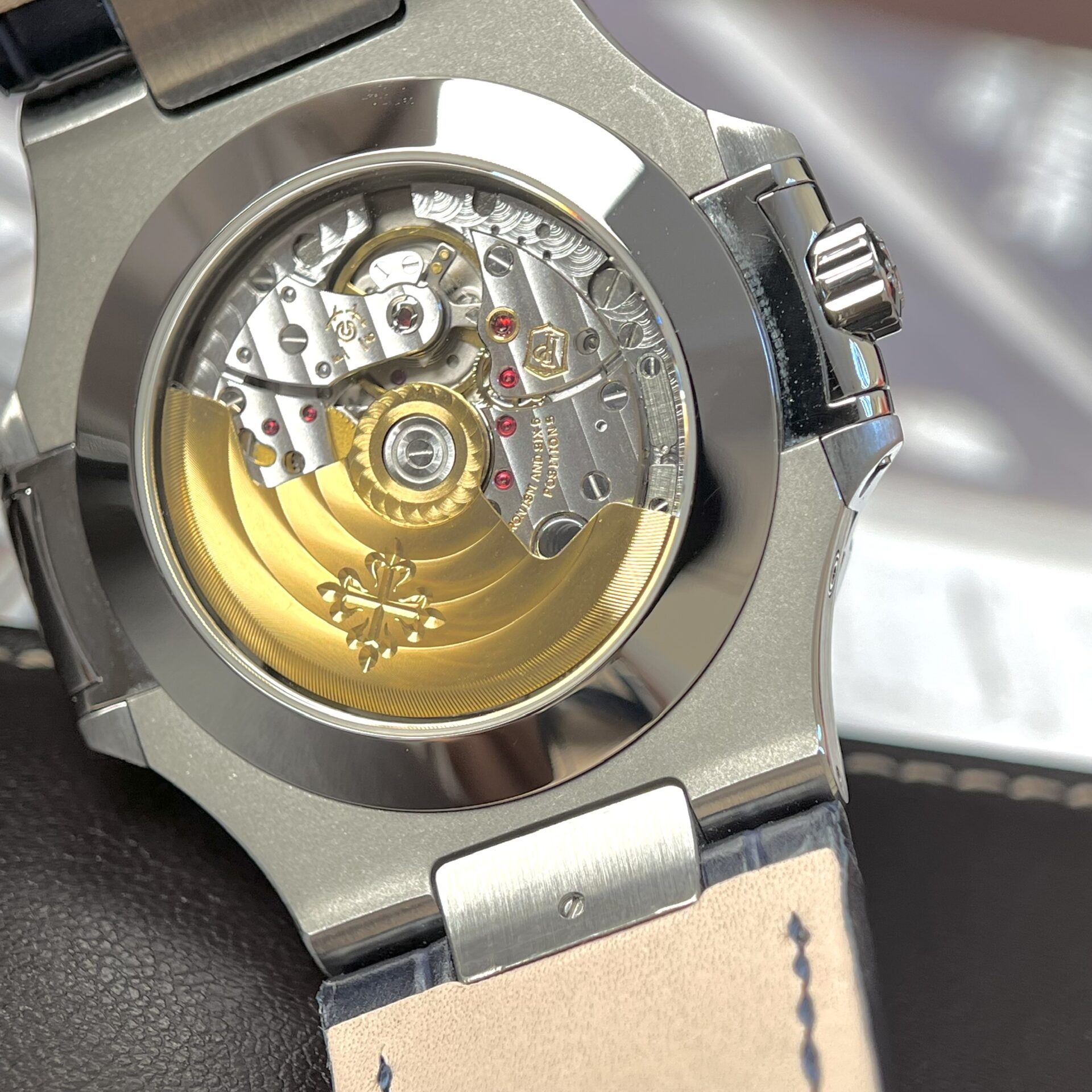 Patek Philippe Best Replica Watch Nautilus 5726G Blue Leather Strap PPF 40.5mm - Soul Replicas