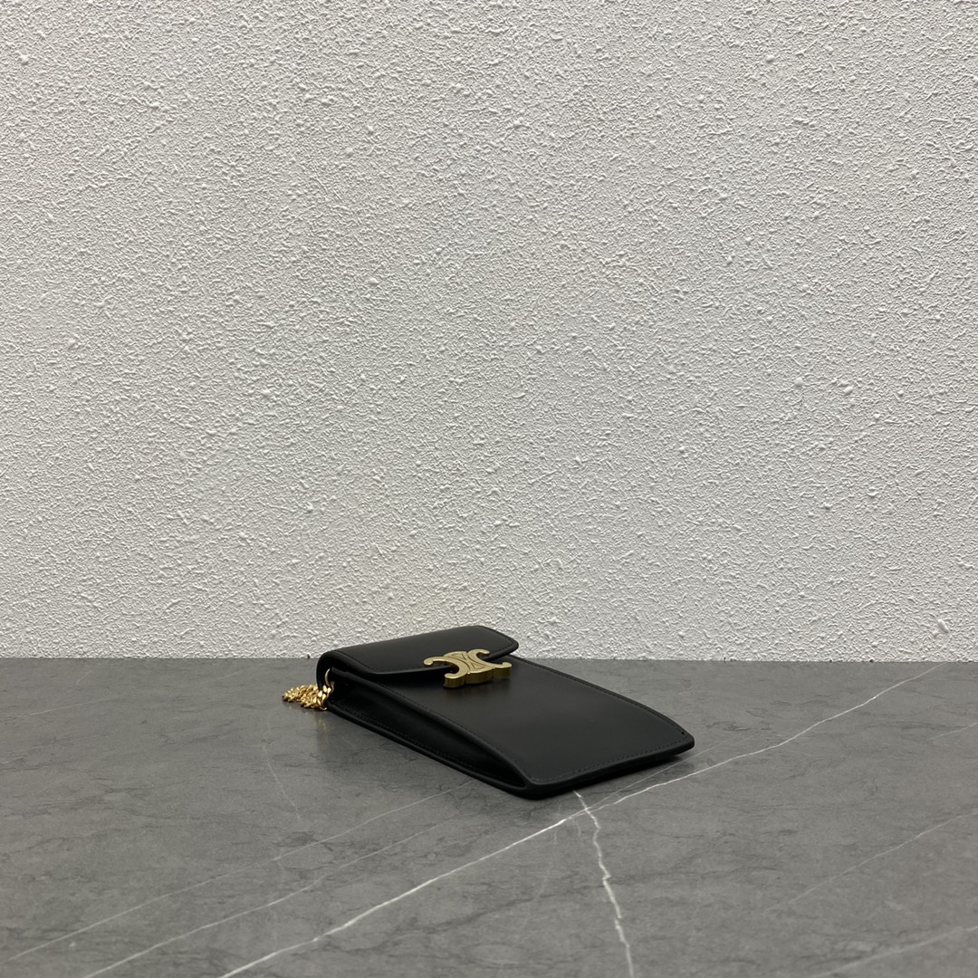 Celine Vertical Phone Pouch Black For Women 6in/19cm 10J133DPV.38NO - Soul Replicas