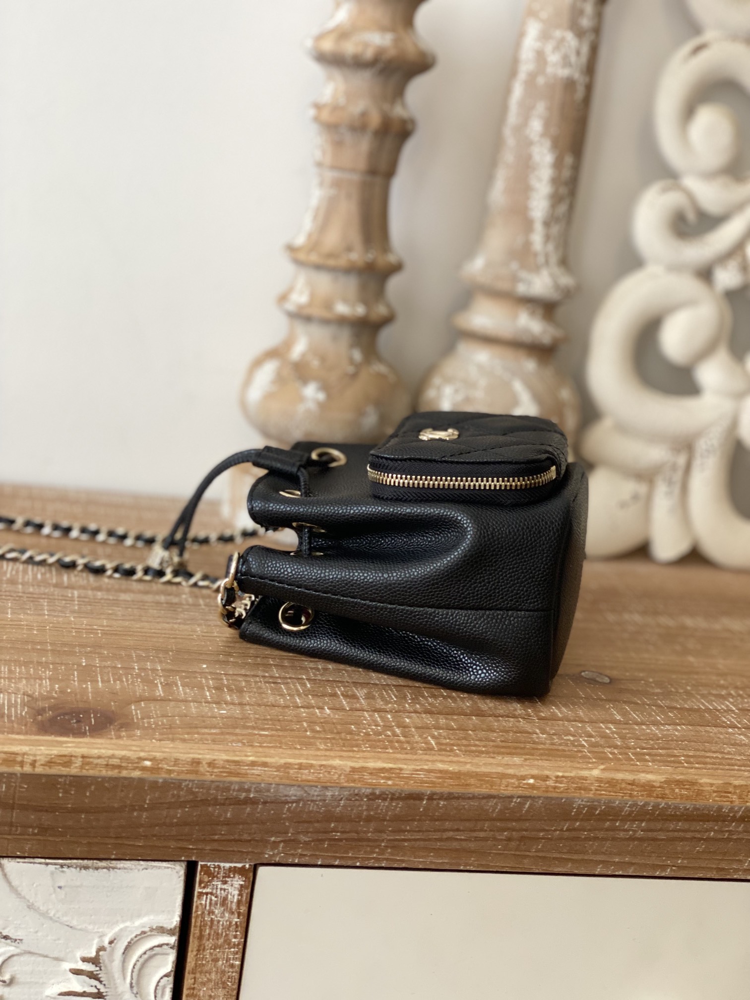 ChanelMini Bucket Bag With Strap Black For Women. Women-s Bags 4.9in/12.5cm - Soul Replicas