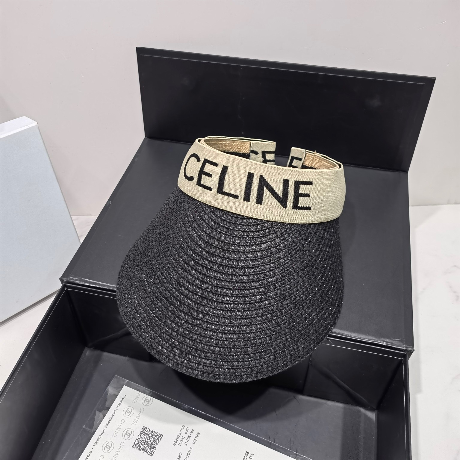 Celine Sedge Summer Hat Black Celine Hat - Soul Replicas