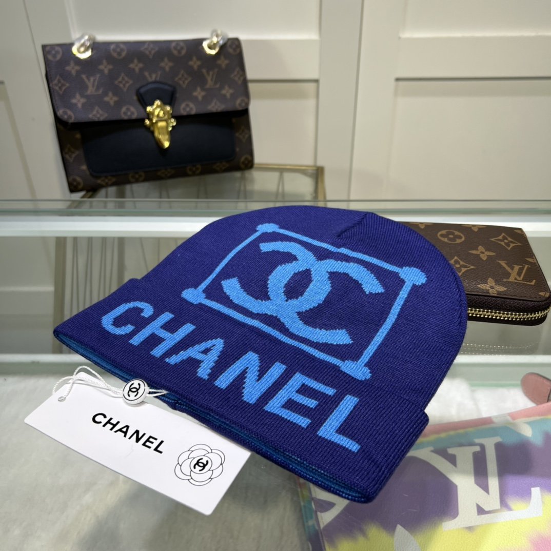 Chanel Beanie In Blue - Soul Replicas