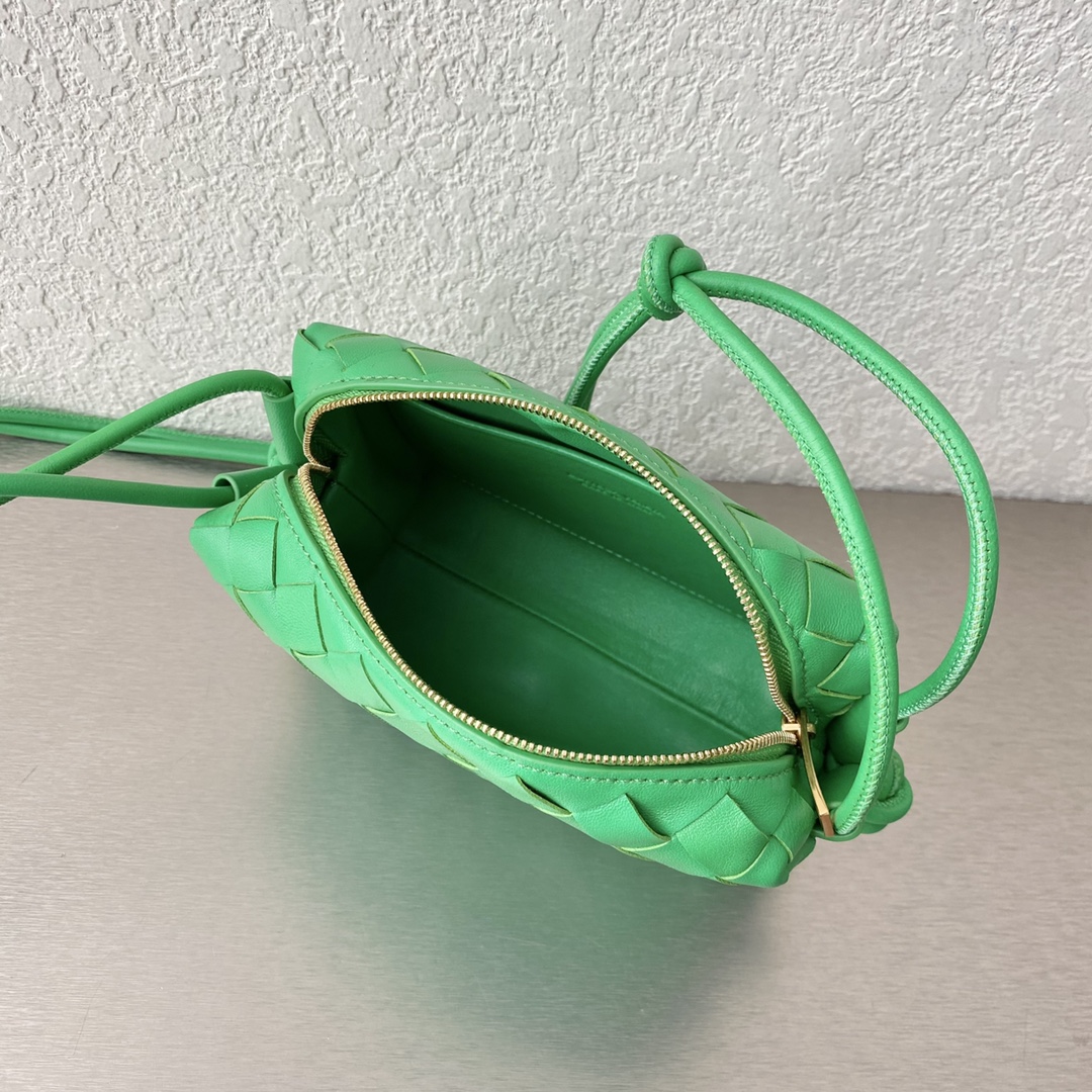 Bottega Veneta Mini Loop Camera Bag Green. For Women. Women's Bags 6.7in/17cm 680254V1G113722 - Soul Replicas