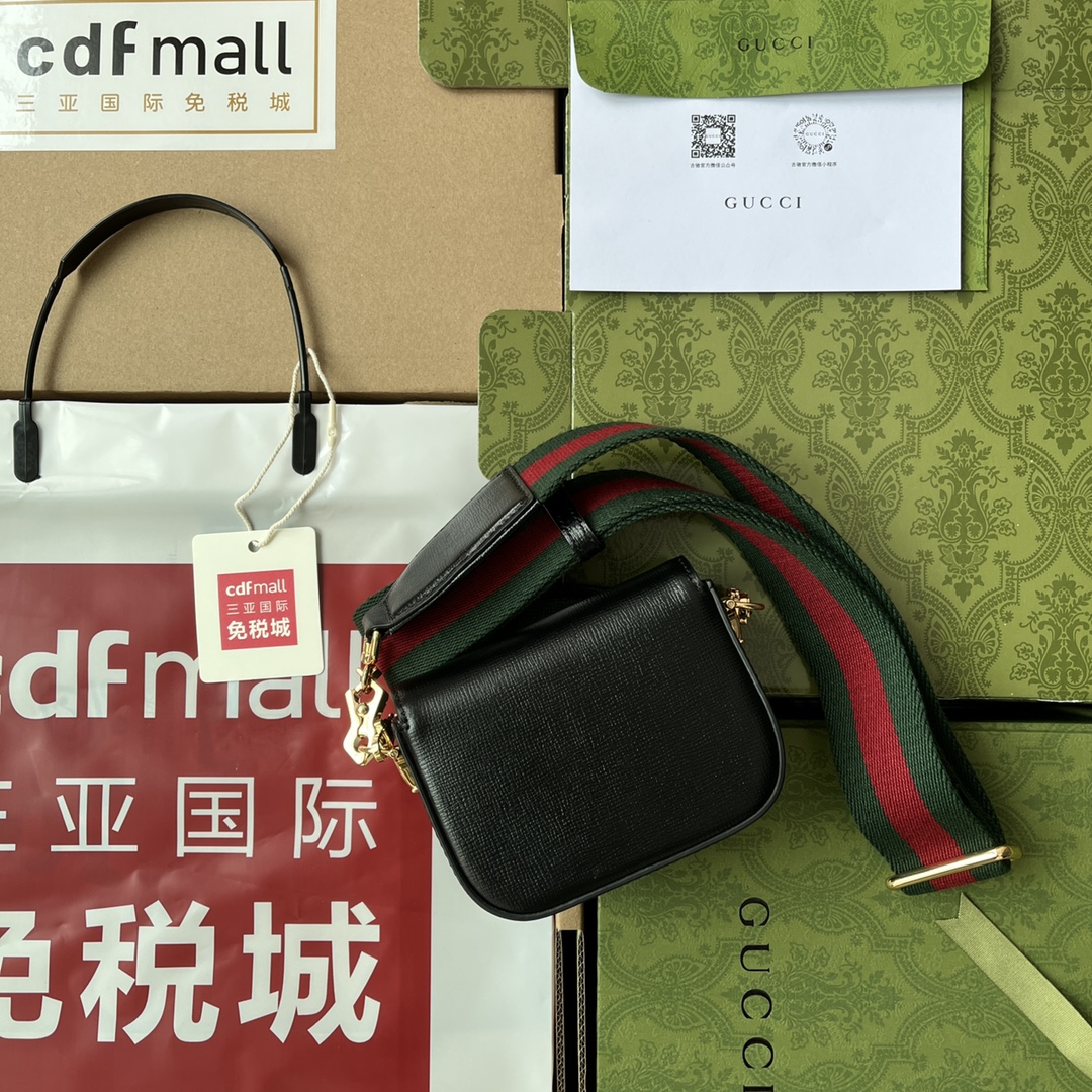 Gucci Horsebit 1955 Strap Wallet Black For Women. Women-s Bags 4.7in/12cm Gucci 699760 18YSG 1060 - Soul Replicas