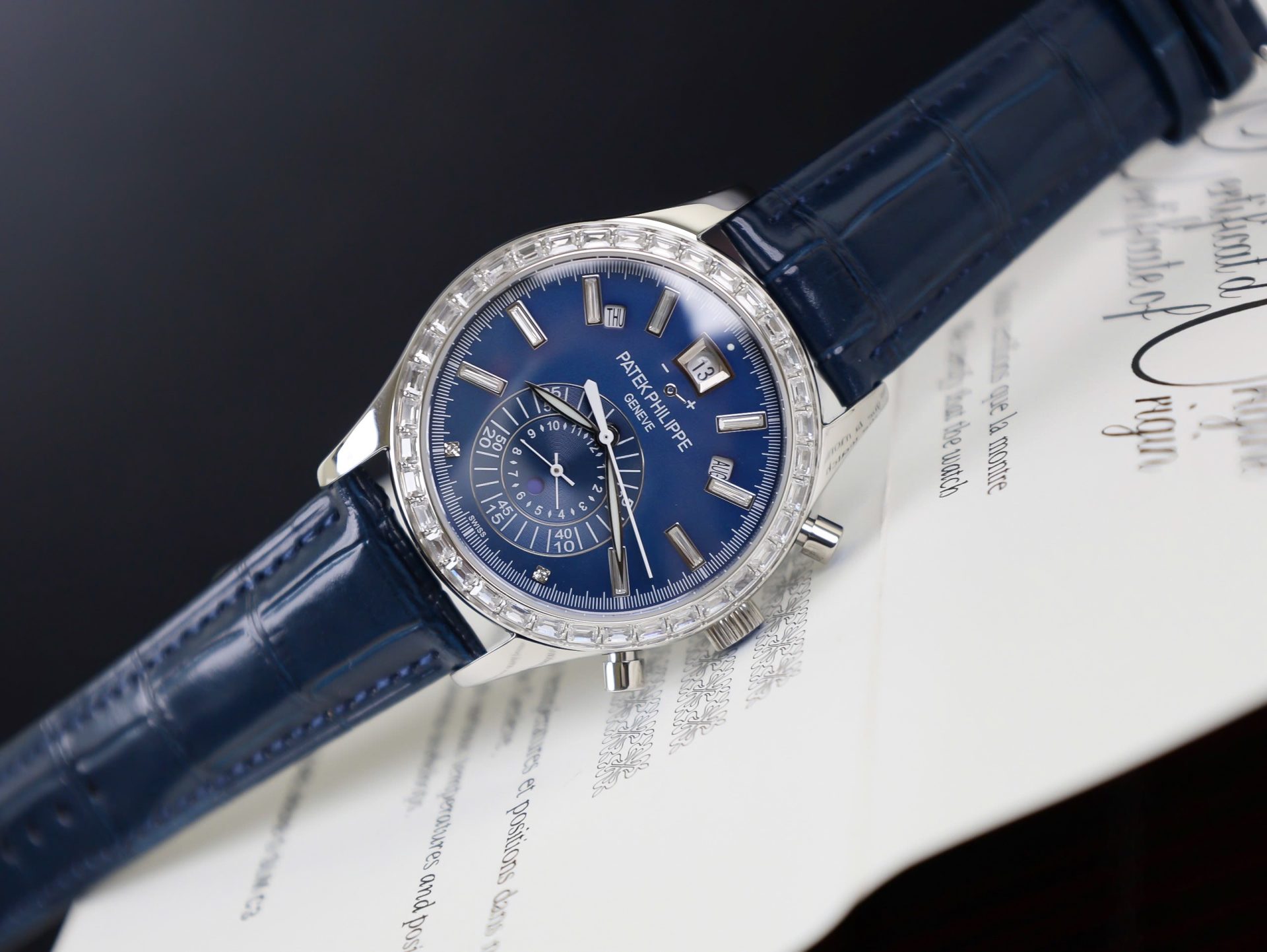 Patek Philippe Fake Watch Complications 5961P Dial Blue TW Factory 40.5mm - Soul Replicas