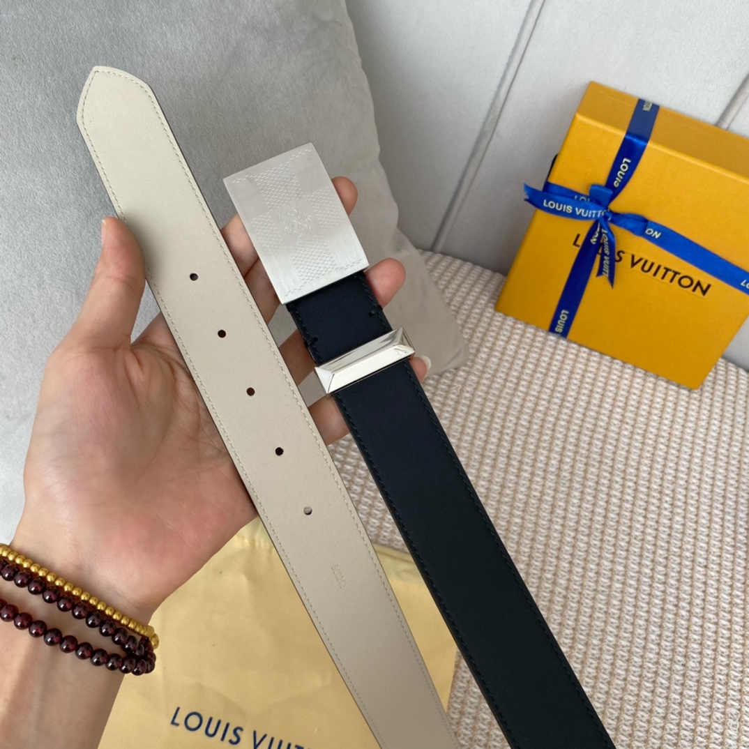 Louis Vuitton Metropole LV Belt Black LV Women Belt - Soul Replicas
