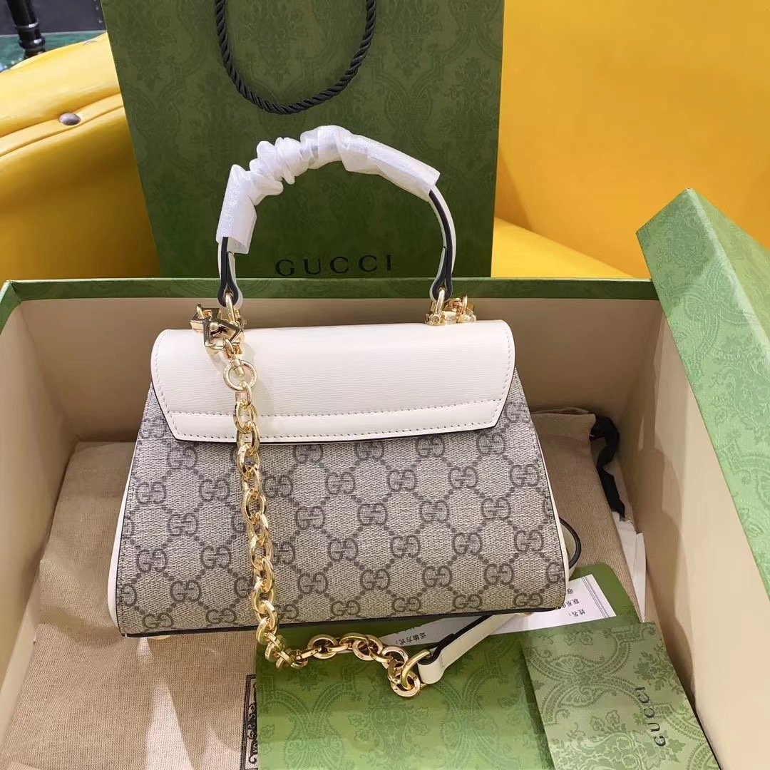 Gucci Horsebit 1955 Mini Bag White For Women. Women-s Bags 8.7in/22cm Gucci ‎703848 92TCK 9761 - Soul Replicas