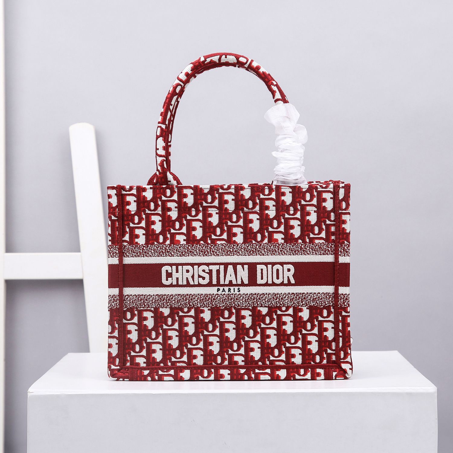 Christian Dior Small Dior Book Tote Red. For Women. Women's Handbags 26.5cm/10.5in CD M1265ZRIW_M17E - Soul Replicas