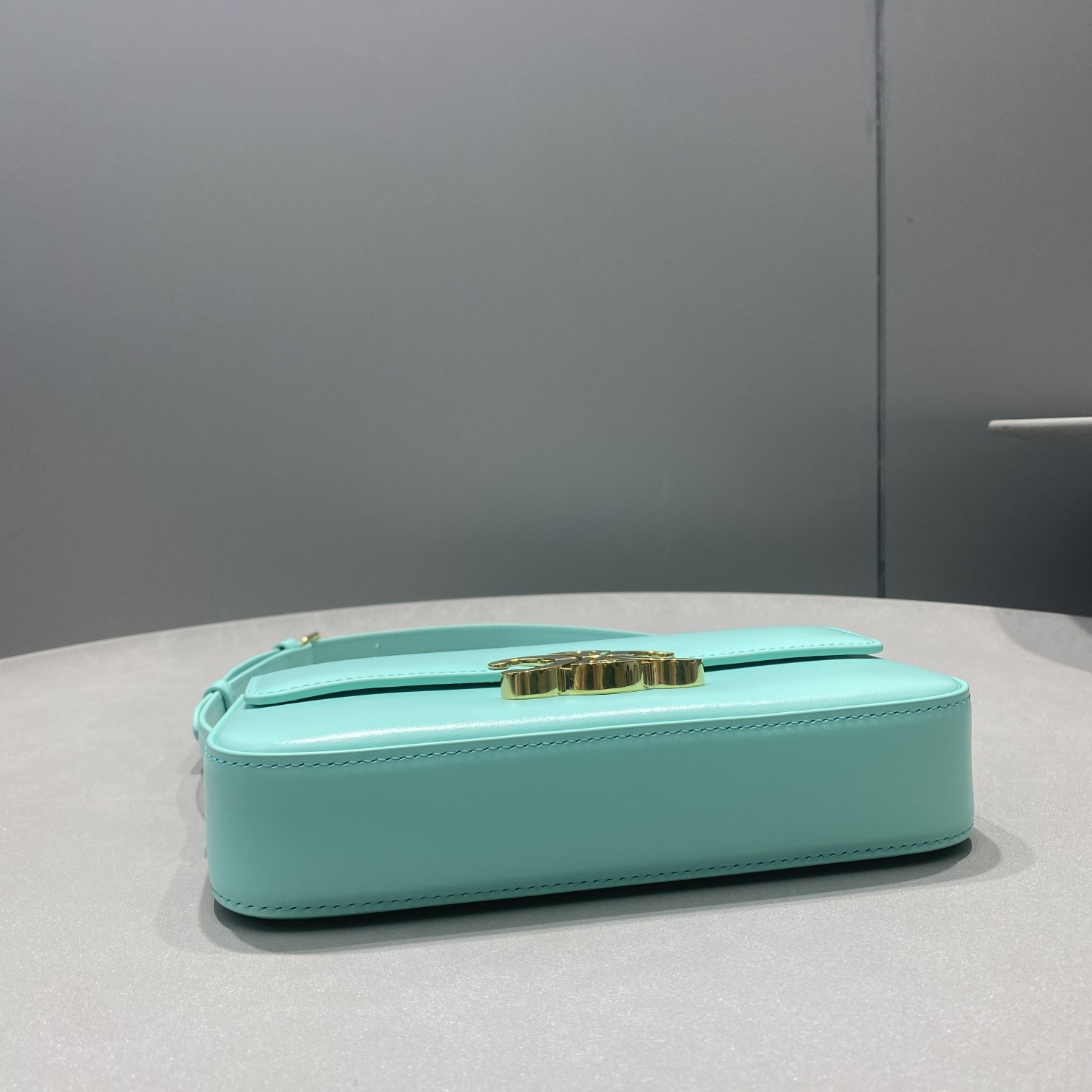 Celine Triomphe Shoulder Bag Mint Green For Women 8in/20cm - Soul Replicas